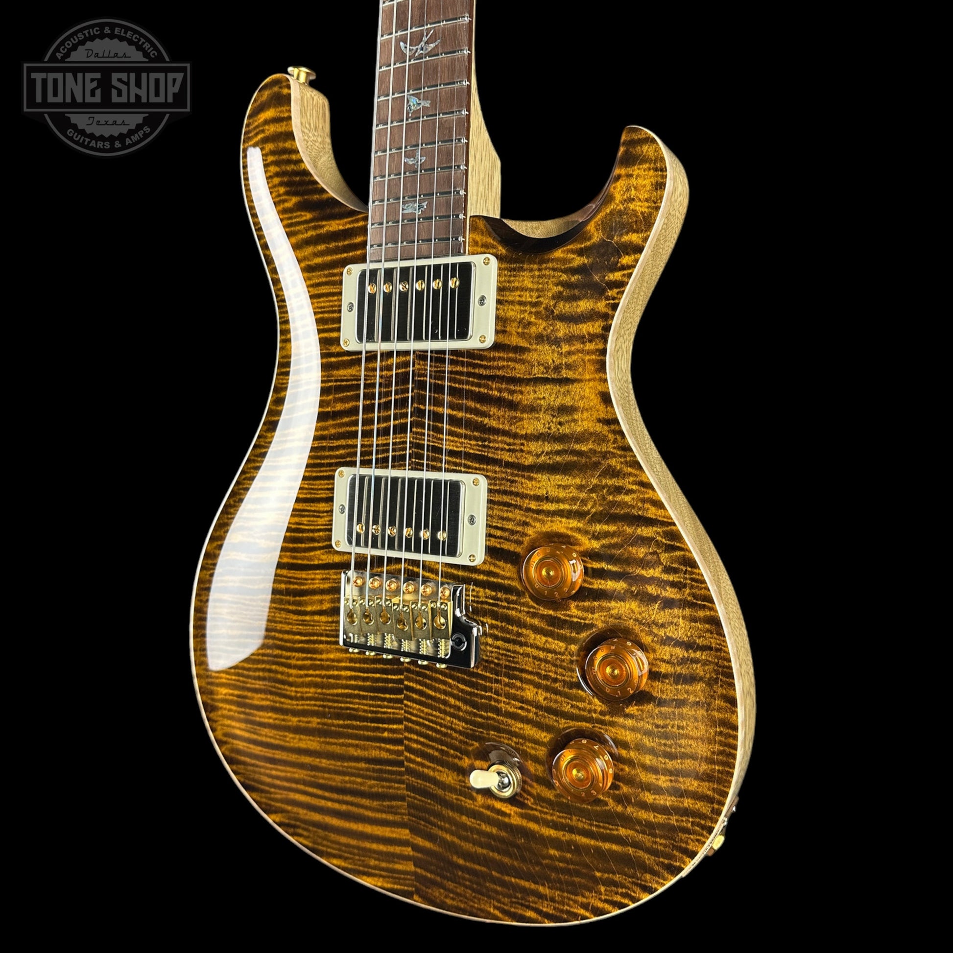 PRS Wood Library DGT 10 Top Yellow Tiger Korina / Brazilian RW w/case 0422538
