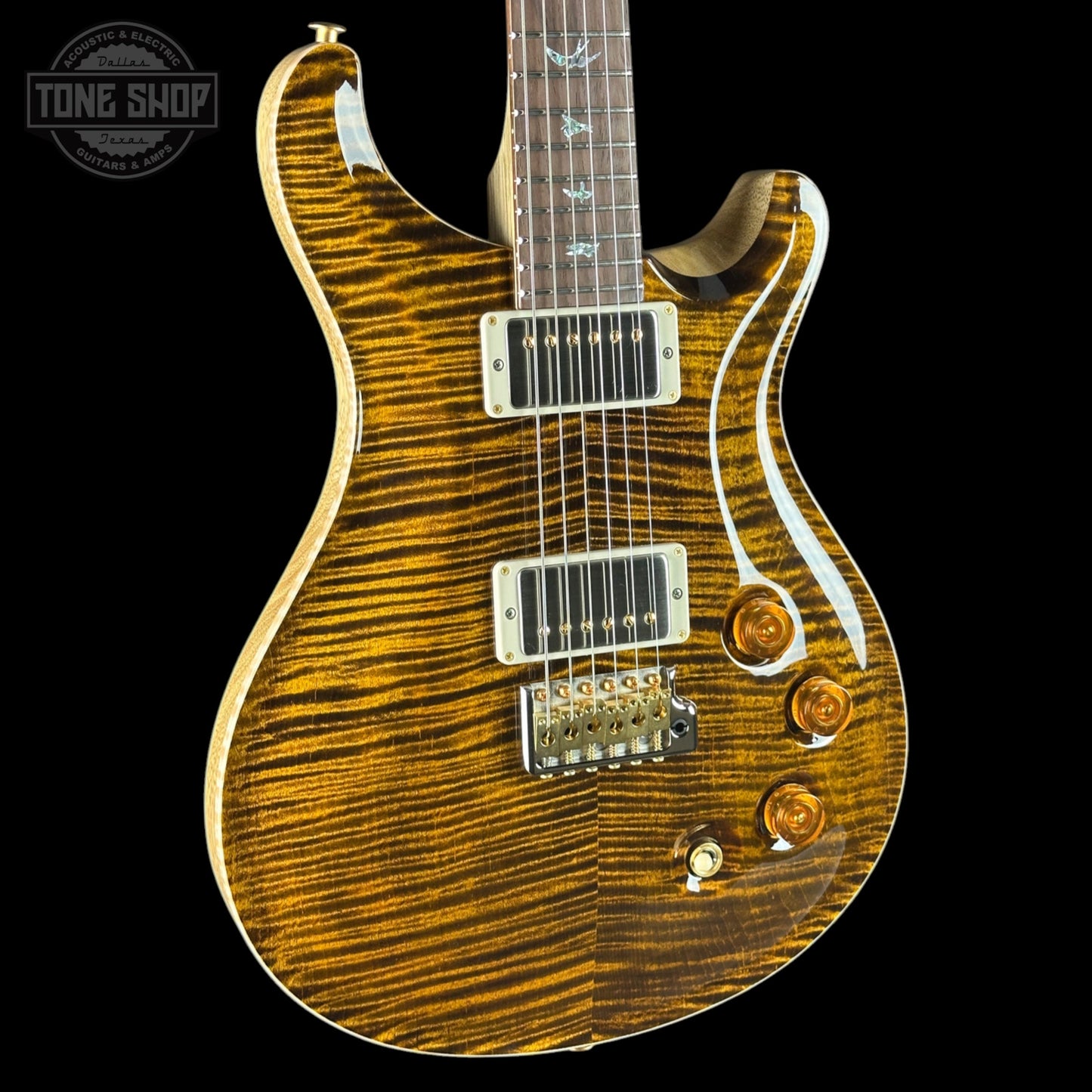 PRS Wood Library DGT 10 Top Yellow Tiger Korina / Brazilian RW w/case 0422538