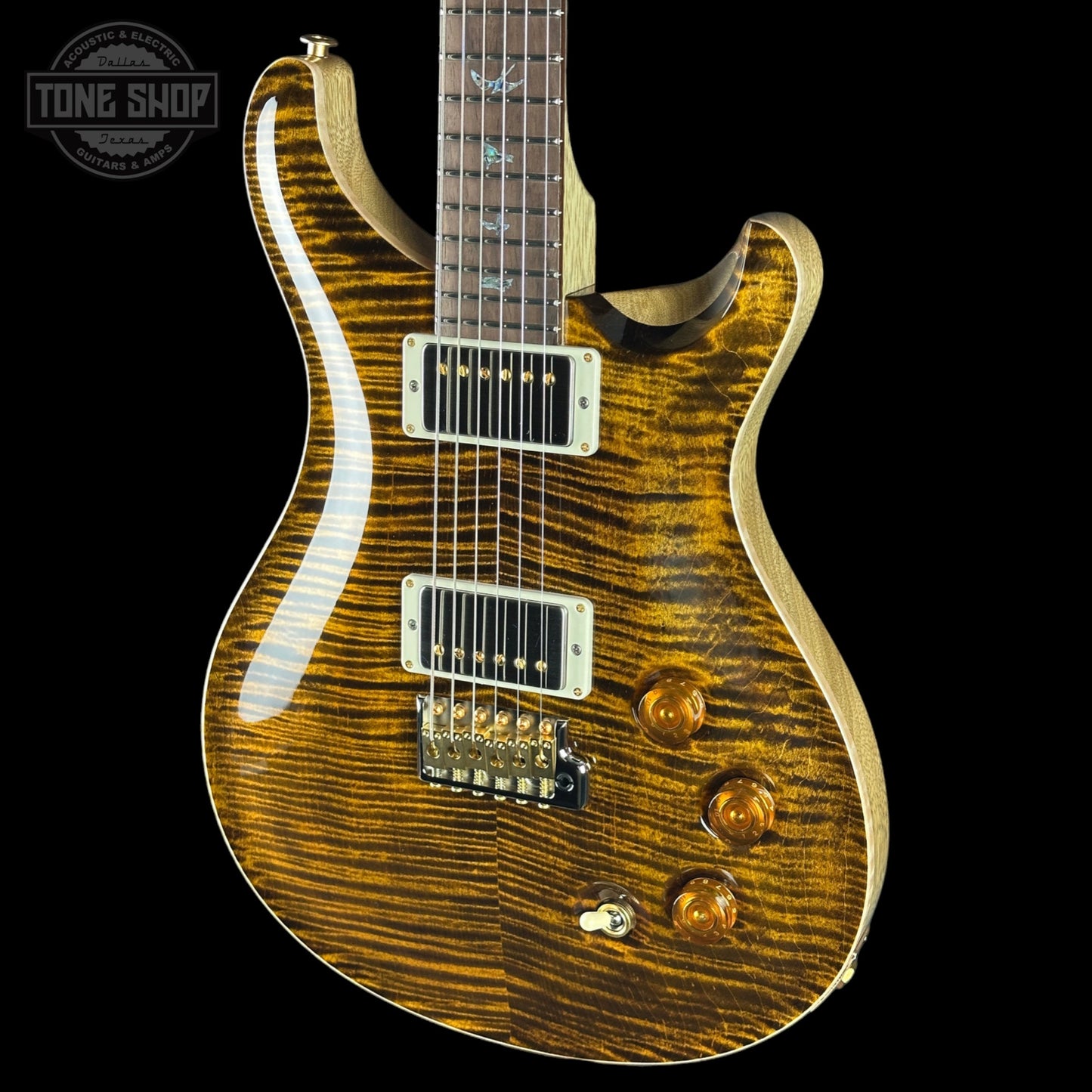 PRS Wood Library DGT 10 Top Yellow Tiger Korina / Brazilian RW w/case 0422538