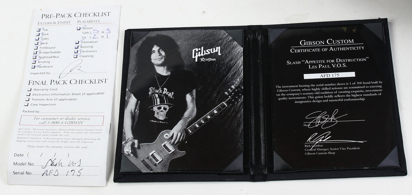 2010 Gibson Custom Shop SLASH AFD Les Paul Appetite for Destruction Signature Model VOS | Kris Derrig