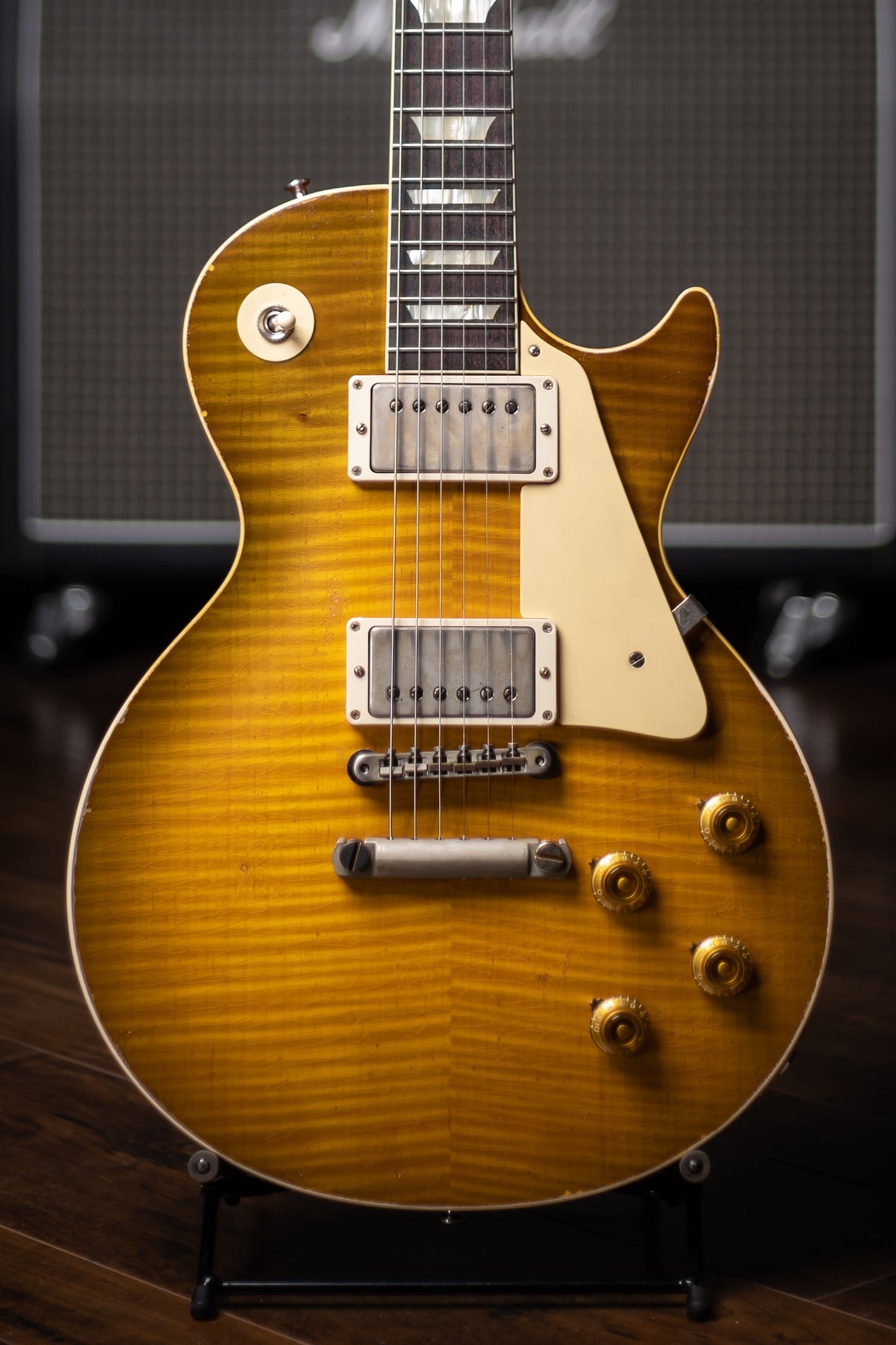 Gibson Custom Shop Murphy Lab 1958 Les Paul Standard Flame Top Reissue - Heavy Aged Lemon Burst