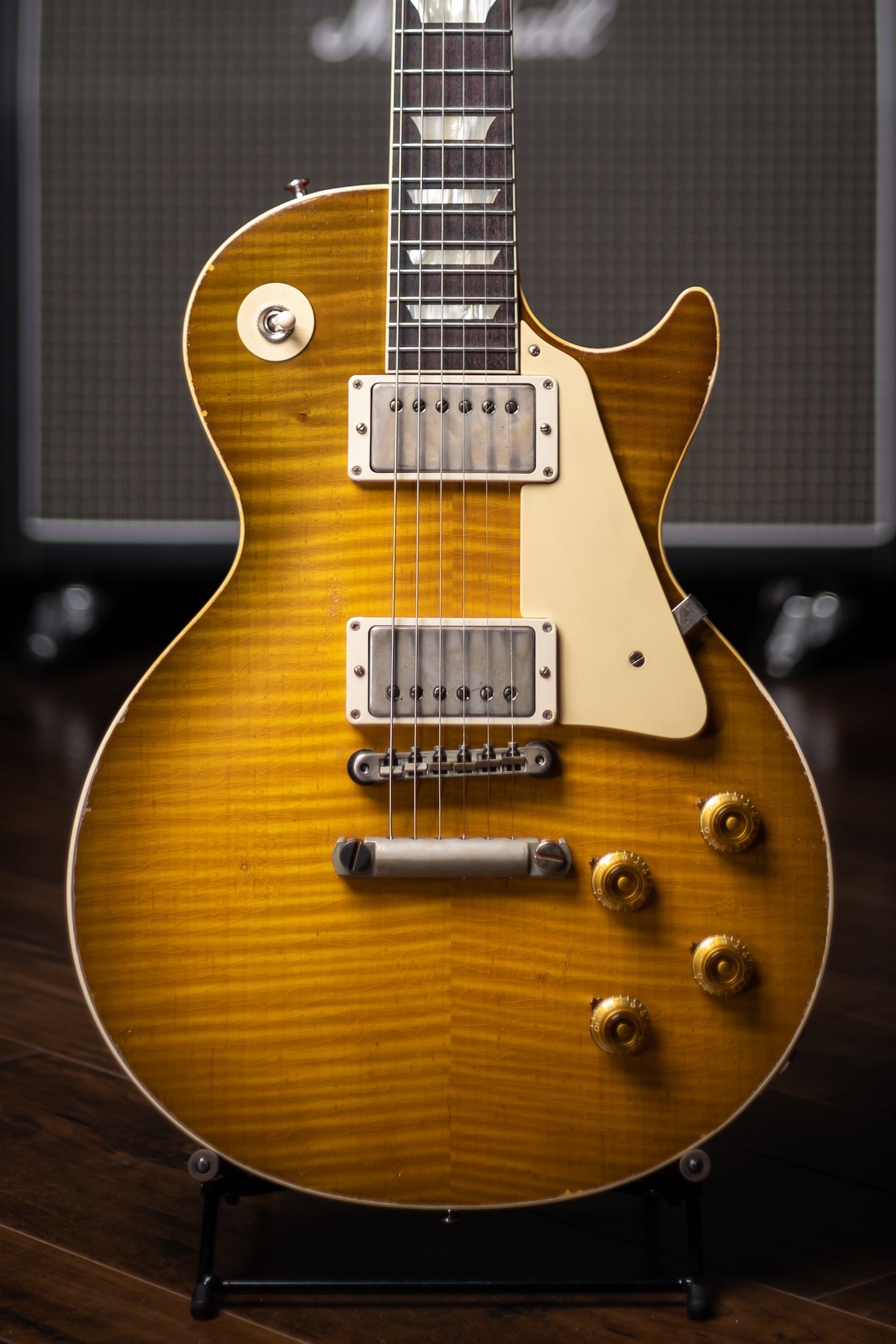 Gibson Custom Shop Murphy Lab 1958 Les Paul Standard Flame Top Reissue - Heavy Aged Lemon Burst