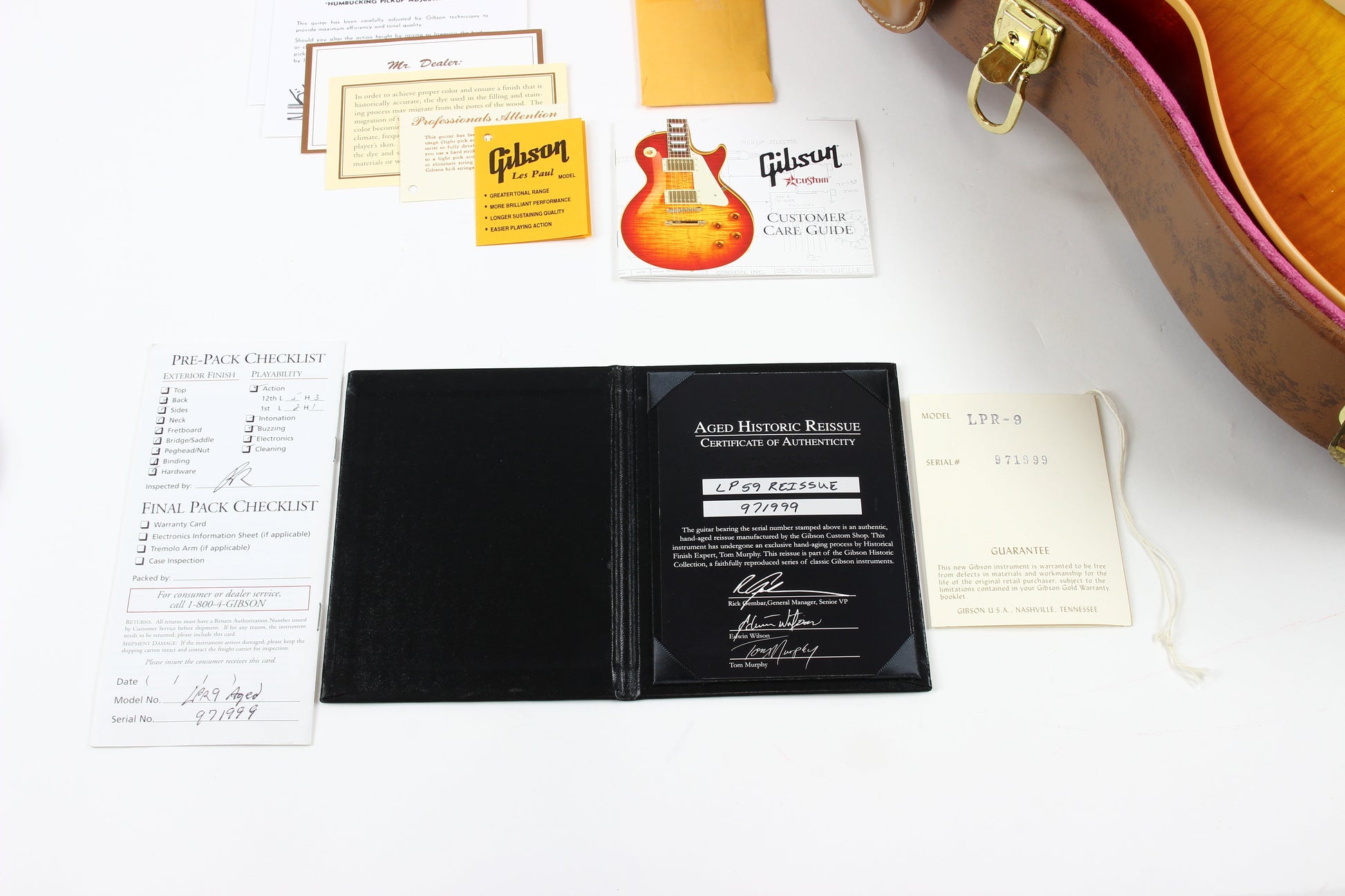 2007 Gibson TOM MURPHY AGED 1959 Les Paul Standard Custom Shop 59 R9