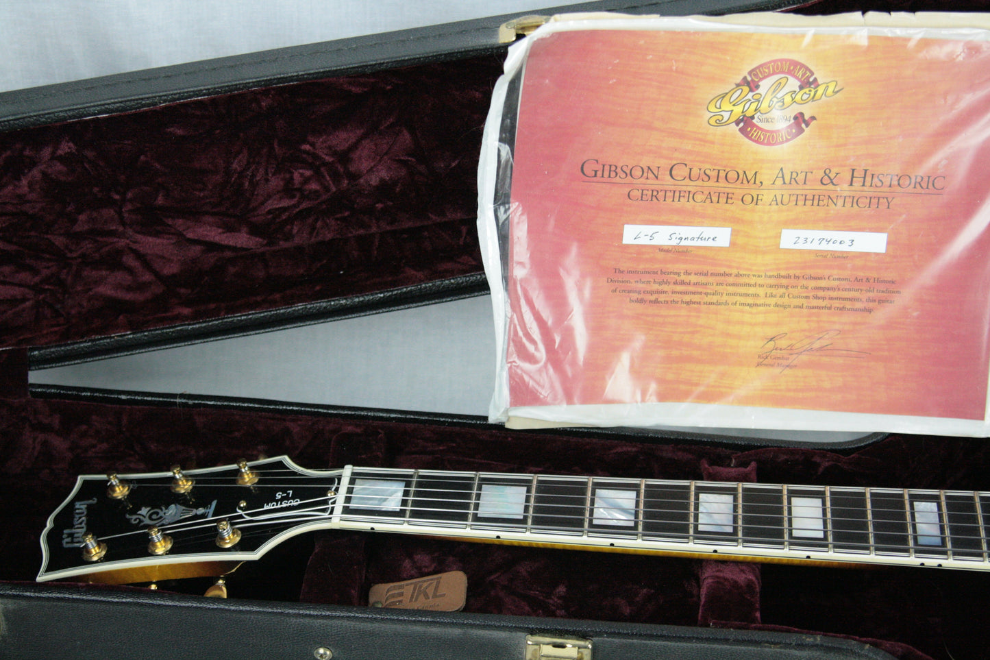2004 Gibson L-5 CES SIGNATURE! JAMES HUTCHINS! 15-1/2" Body Custom Shop