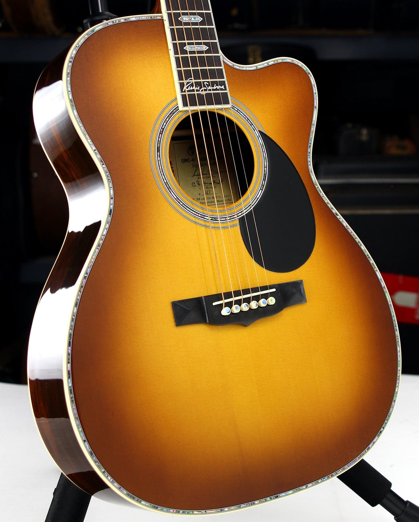 Martin OMC-41 Richie Sambora Signature 6-String Madagascar Rosewood Acoustic Guitar - om45 om42