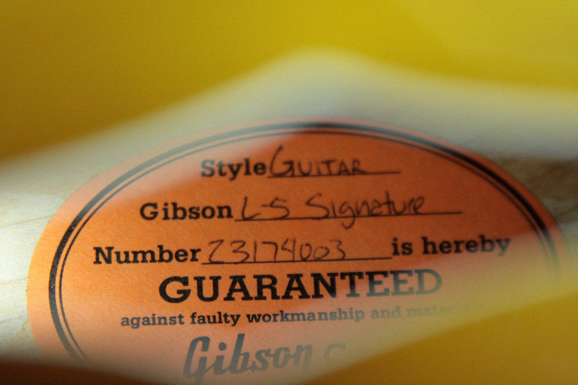 2004 Gibson L-5 CES SIGNATURE! JAMES HUTCHINS! 15-1/2" Body Custom Shop