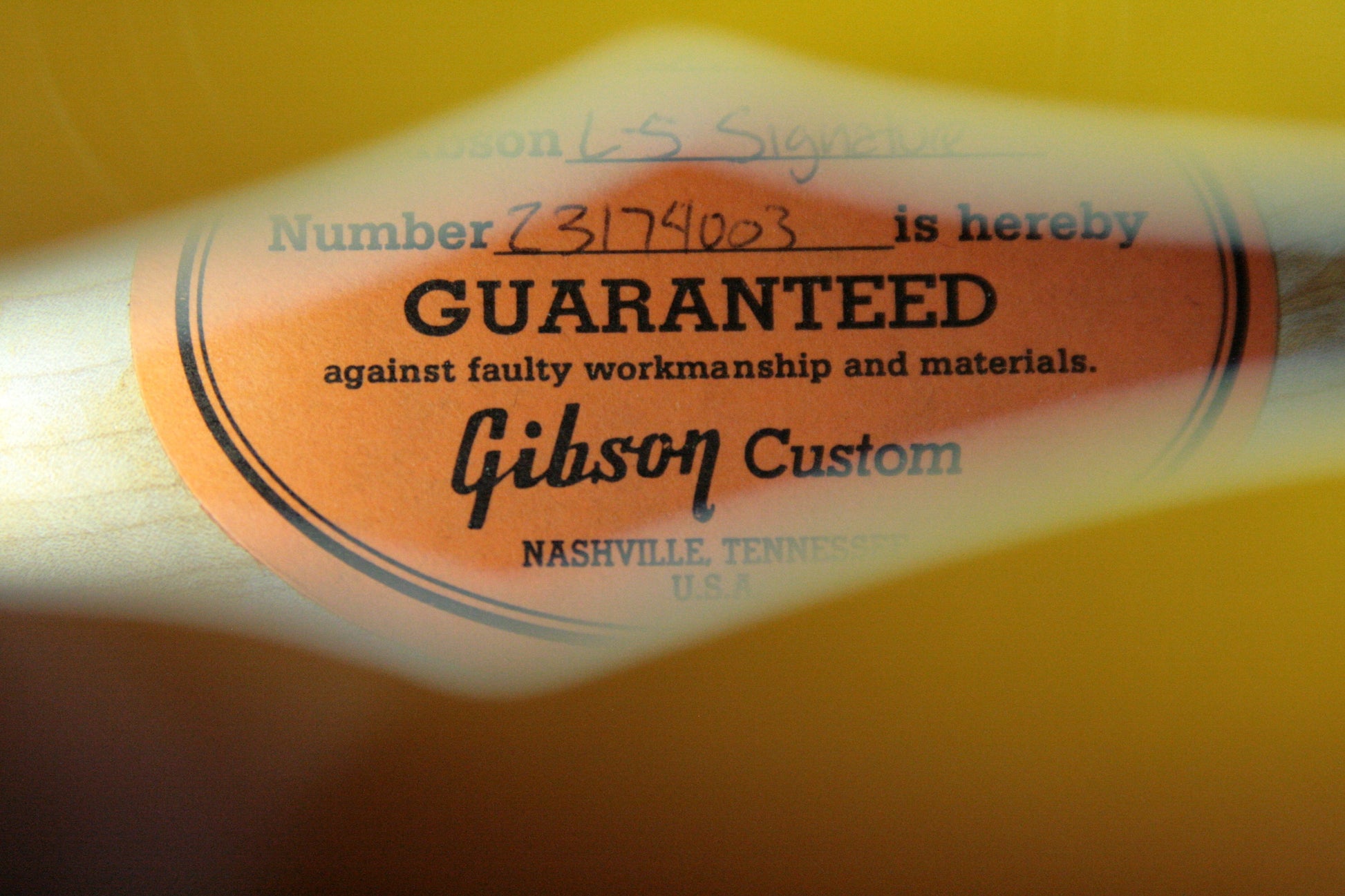 2004 Gibson L-5 CES SIGNATURE! JAMES HUTCHINS! 15-1/2" Body Custom Shop