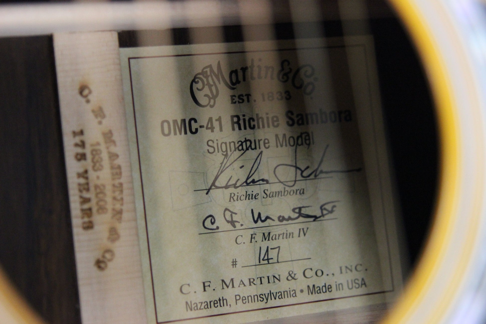Martin OMC-41 Richie Sambora Signature 6-String Madagascar Rosewood Acoustic Guitar - om45 om42