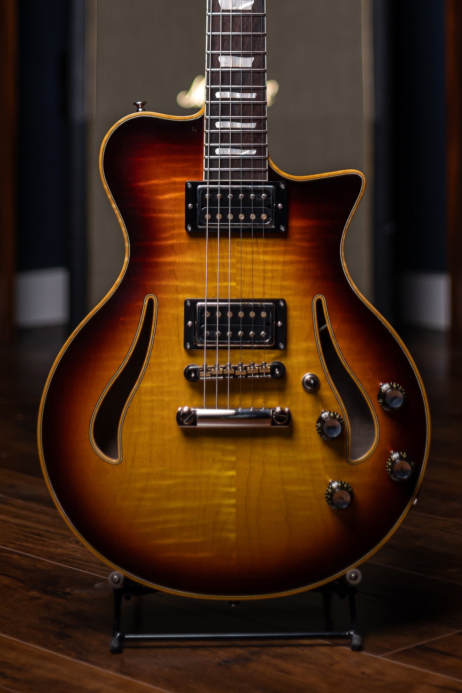 Pre-Order | Carneglia Master Series Sonora Custom Semi-Hollow Electric Guitar - Sunburst
