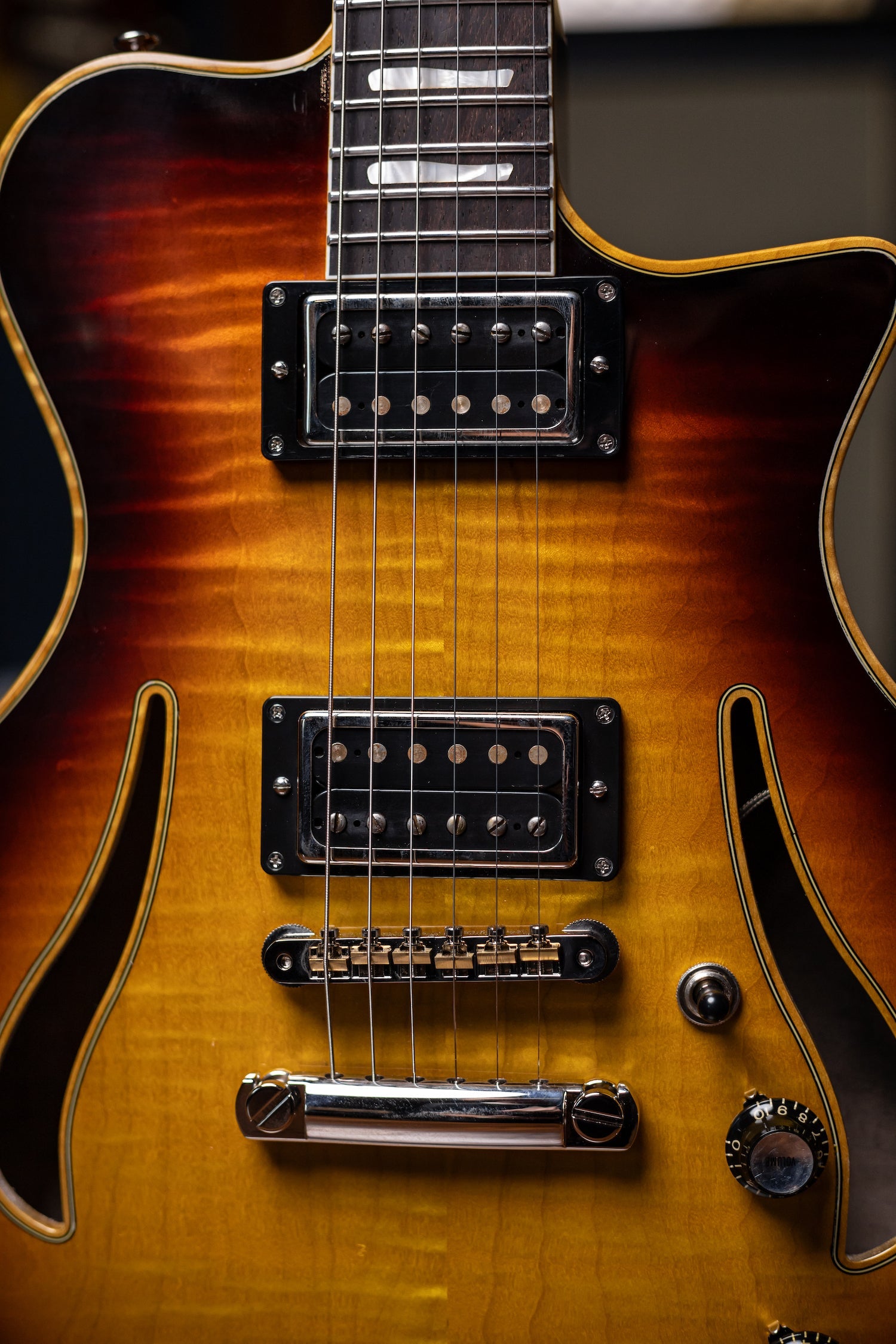 Pre-Order | Carneglia Master Series Sonora Custom Semi-Hollow Electric Guitar - Sunburst