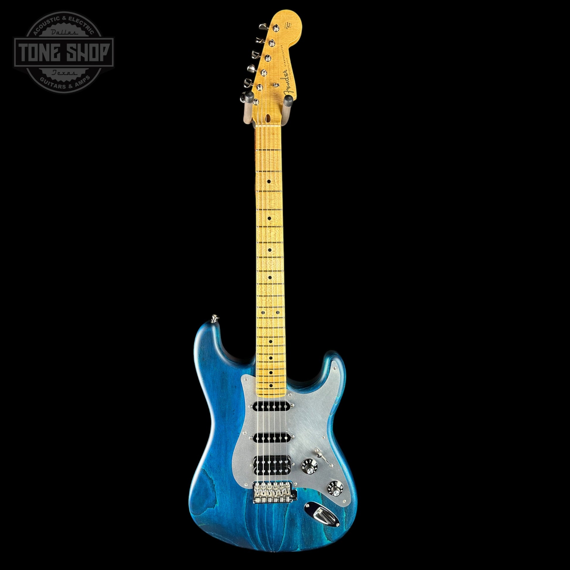 Used Fender Custom Shop Masterbuilt NOS '60s HSS Stratocaster Satin Blue MP w/case TSU24841