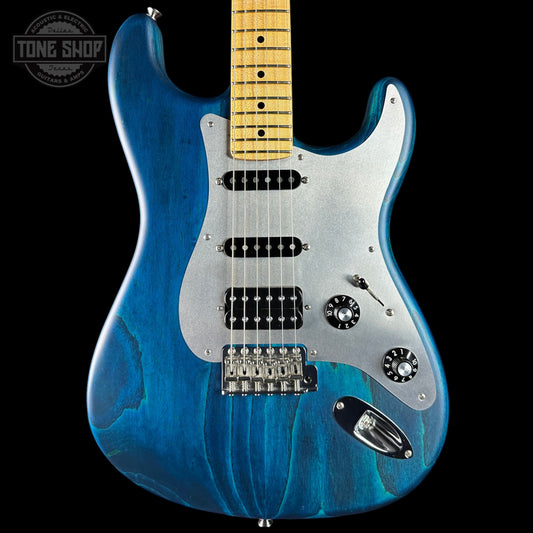 Used Fender Custom Shop Masterbuilt NOS '60s HSS Stratocaster Satin Blue MP w/case TSU24841