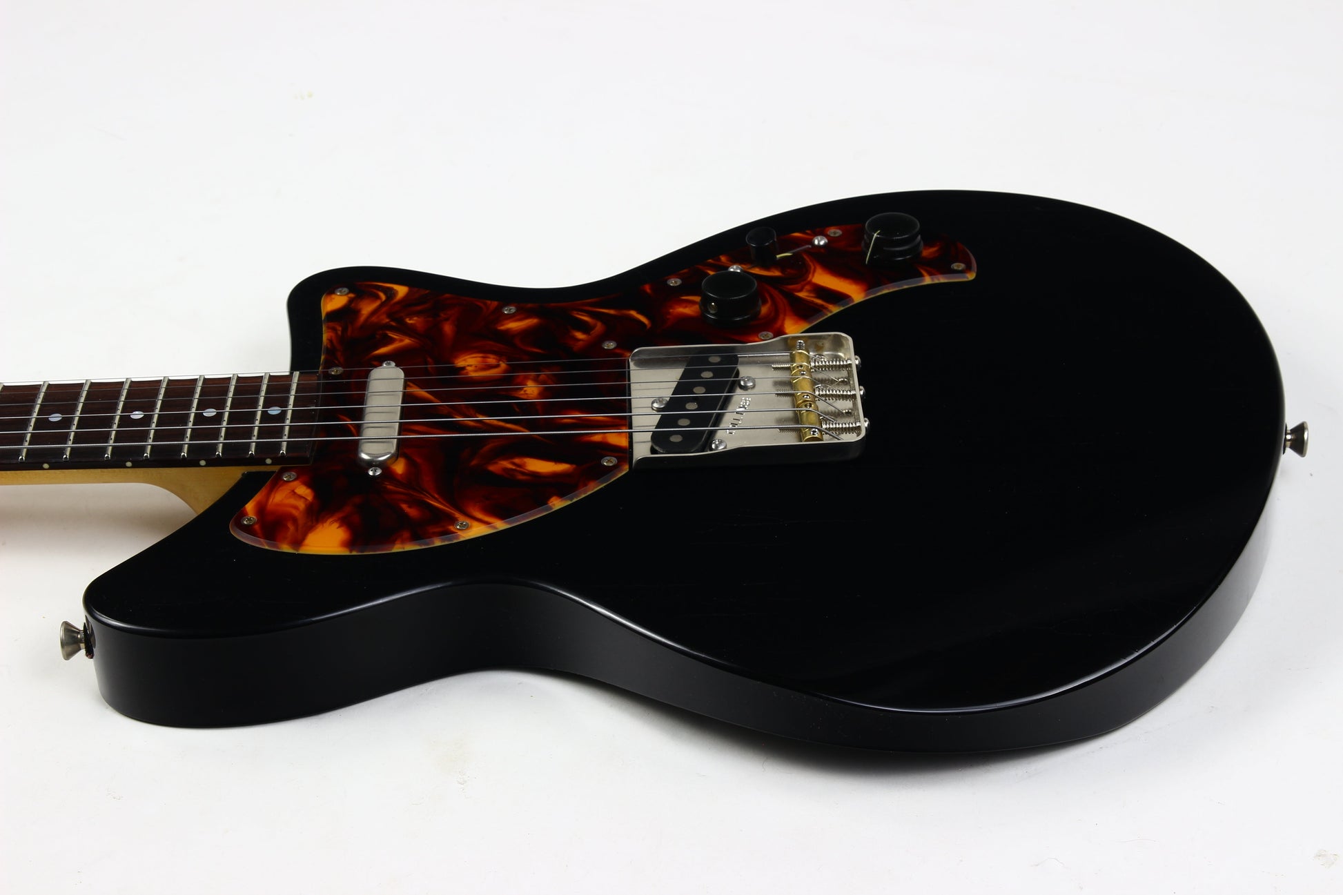 2025 Collings 71 Tele Black Aged Tortoise Guard NAMM GUITAR Electric Guitar | RON ELLIS PICKUPS, Hand-Poured Tortoise Guard