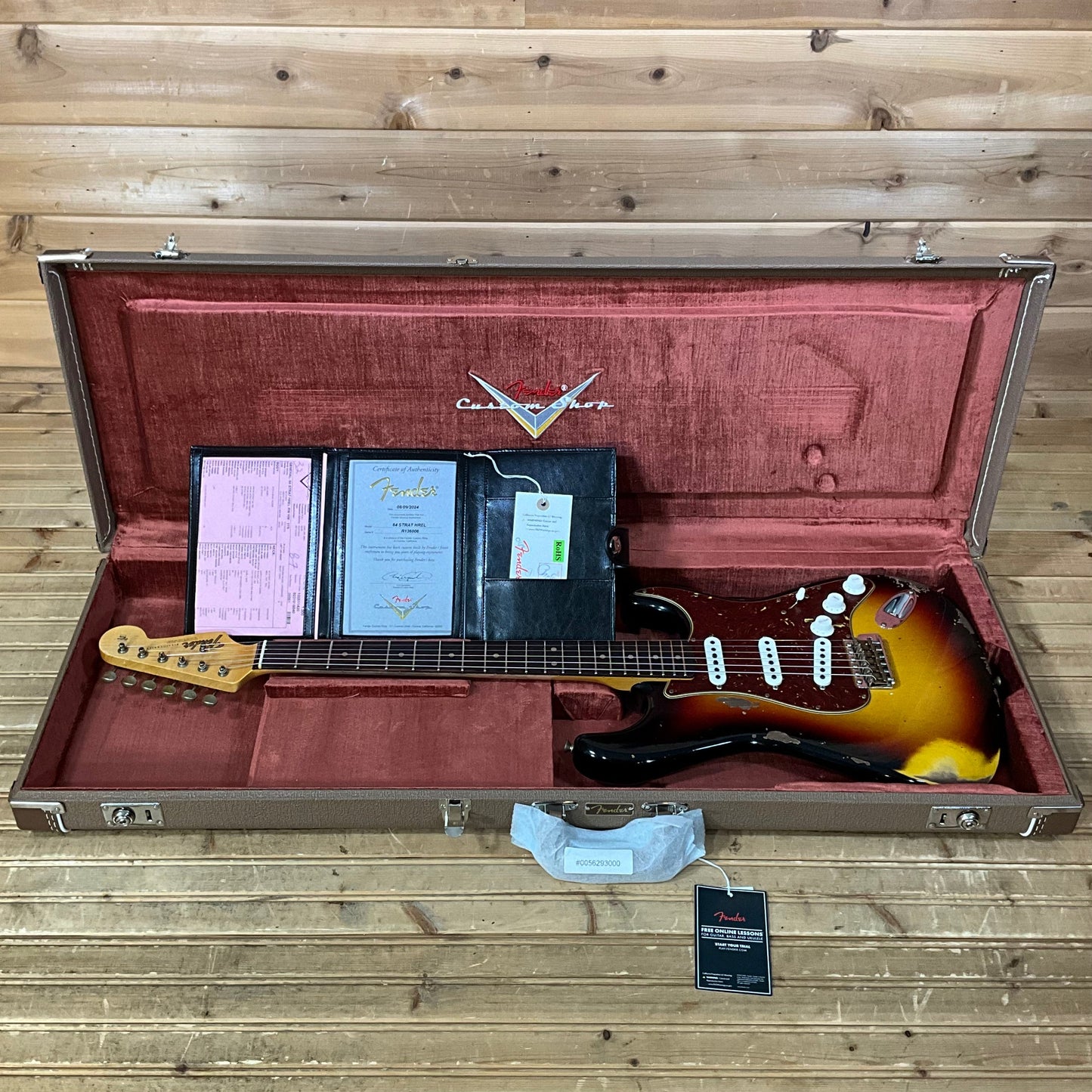 Fender Custom Shop 1964 Stratocaster Heavy Relic Electric Guitar - 3-Tone Sunburst