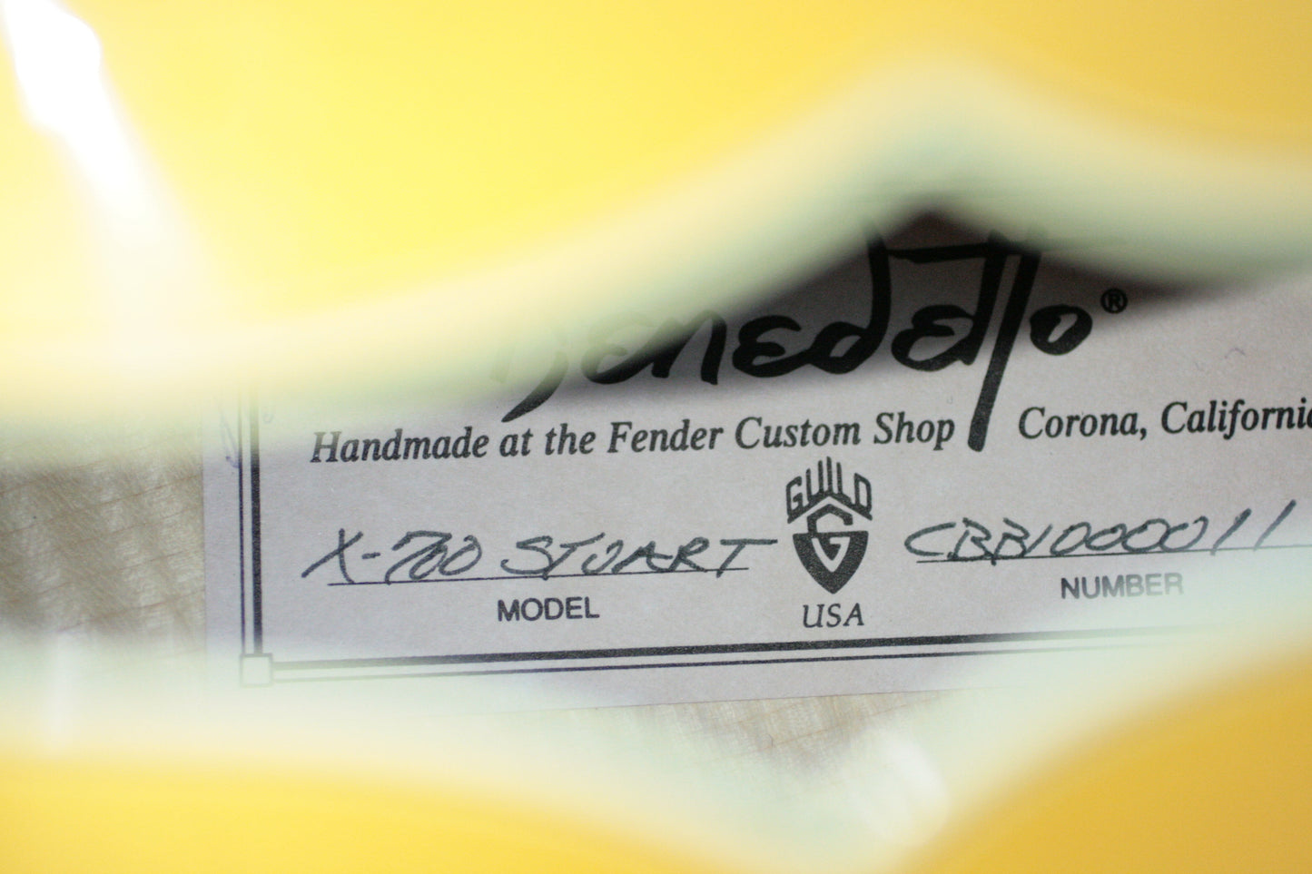 2004 Guild Bob Benedetto X-700 Stuart Honey Blonde! Solid-Carved Woods! x700 Signature Archtop