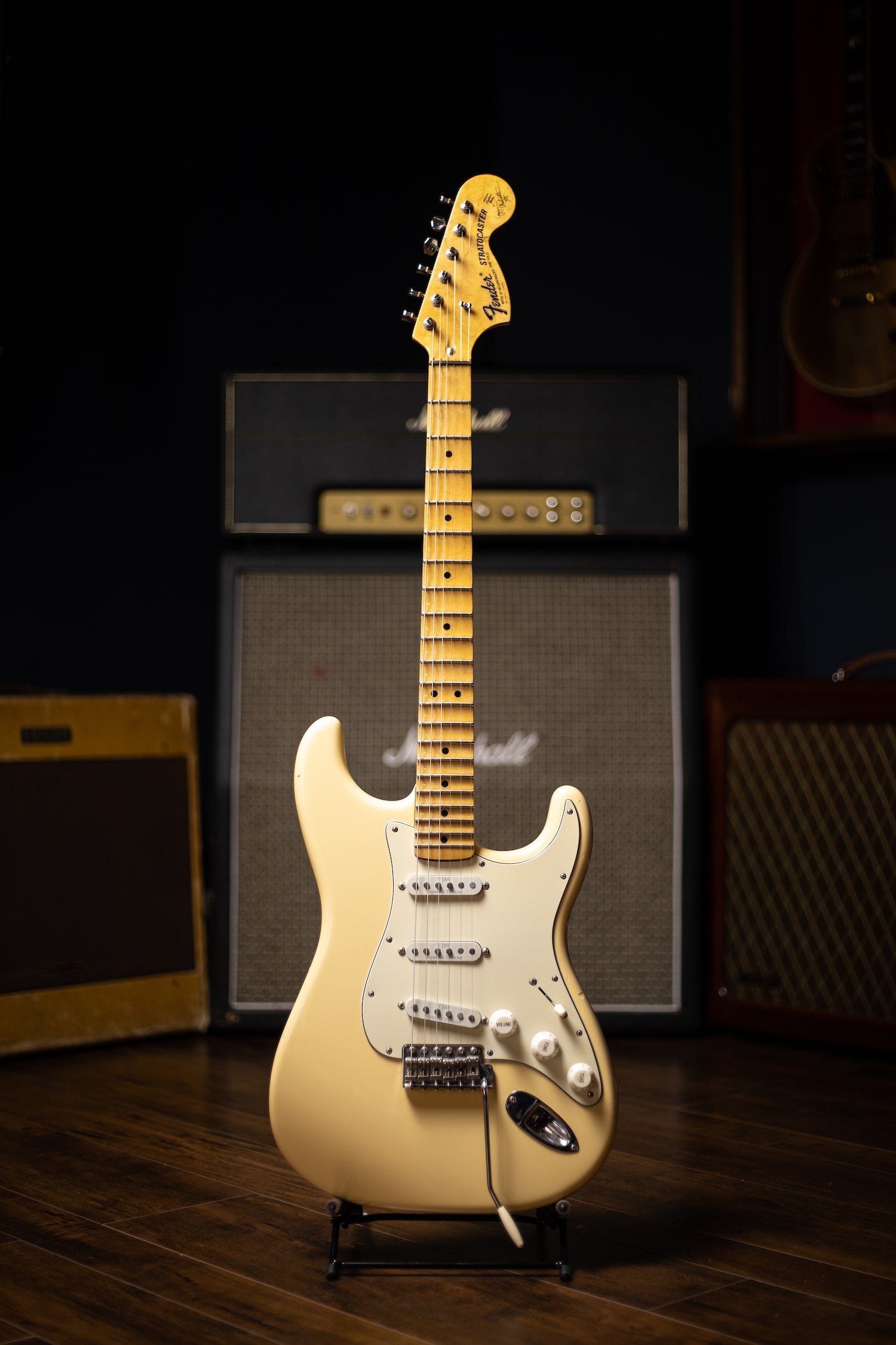 2008 Fender Yngwie Malmsteen Owned Stage & Studio Used Signature Stratocaster Electric Guitar - Vintage White