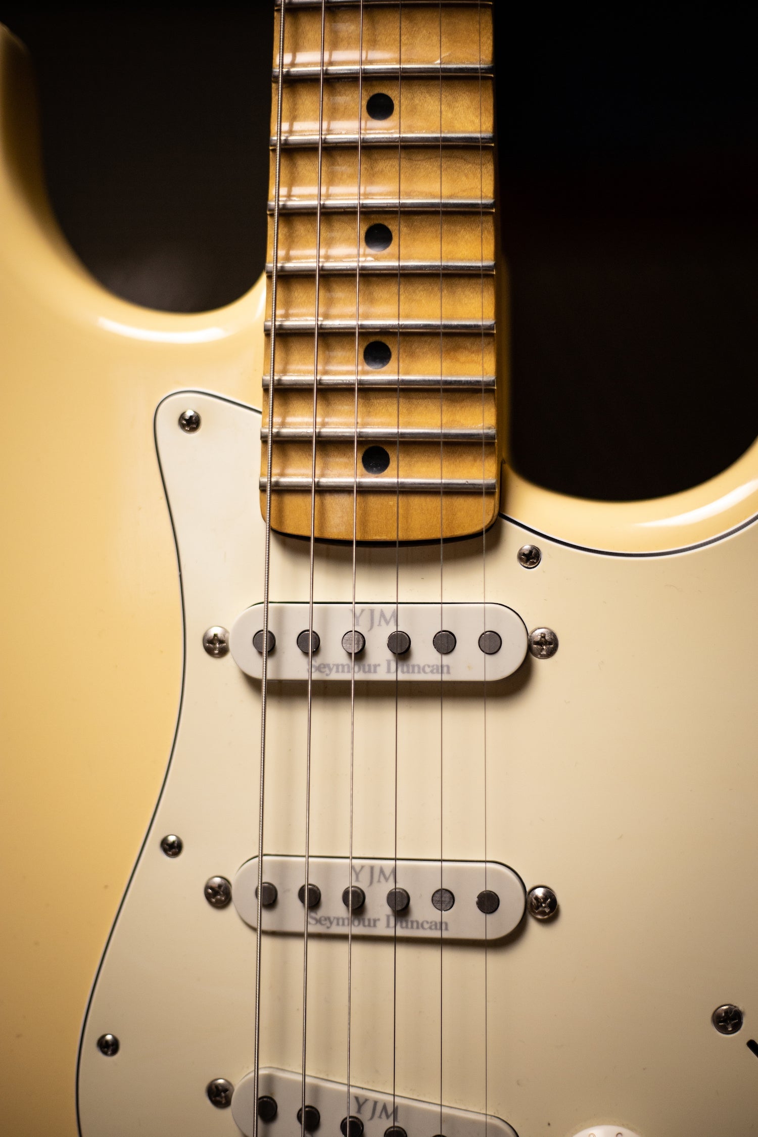 2008 Fender Yngwie Malmsteen Owned Stage & Studio Used Signature Stratocaster Electric Guitar - Vintage White