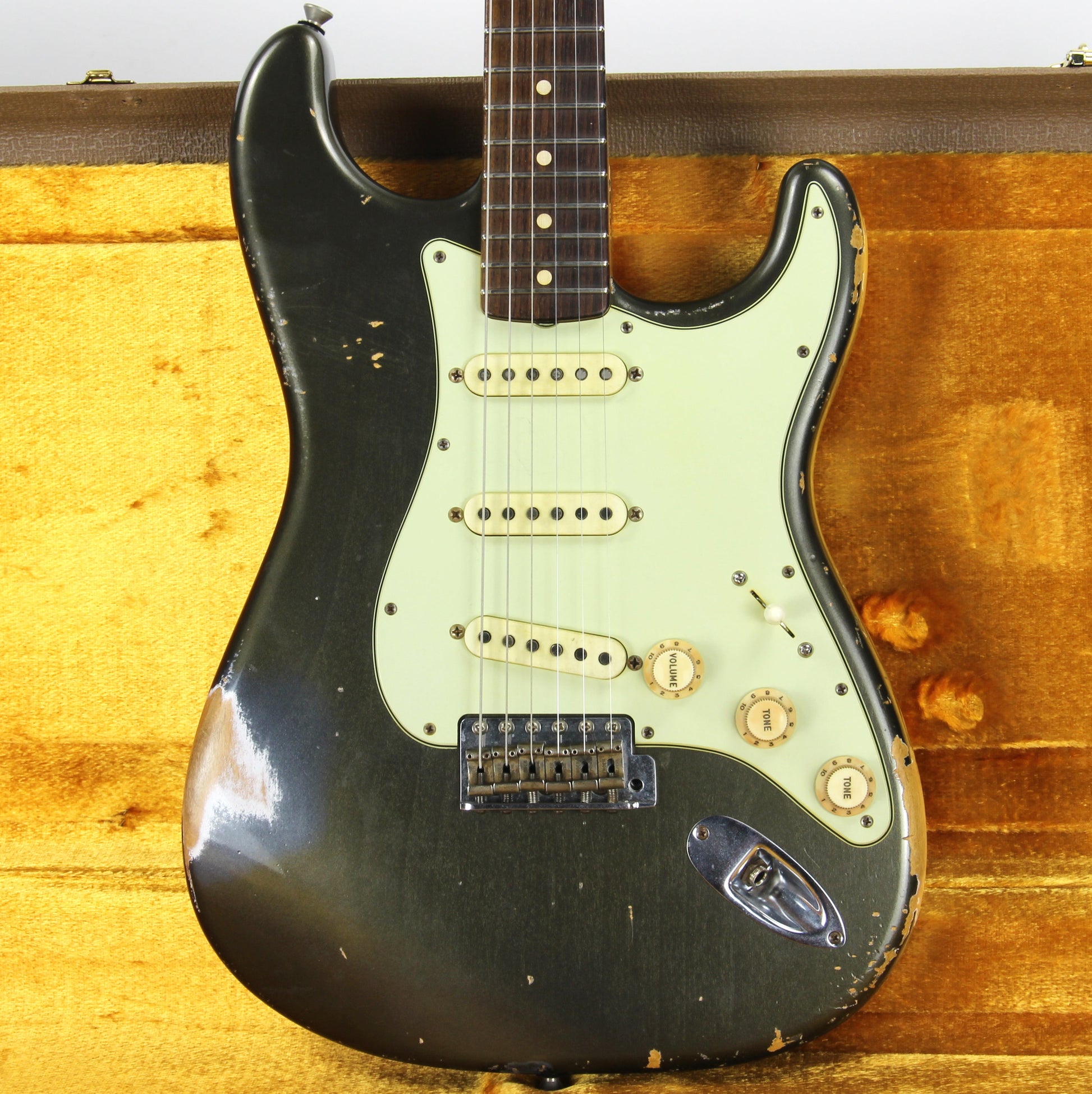 Fender Custom Shop Masterbuilt Paul Waller 1962 Stratocaster Relic Aged Charcoal Frost - Matching H/S '62 Strat Josefina Pups!