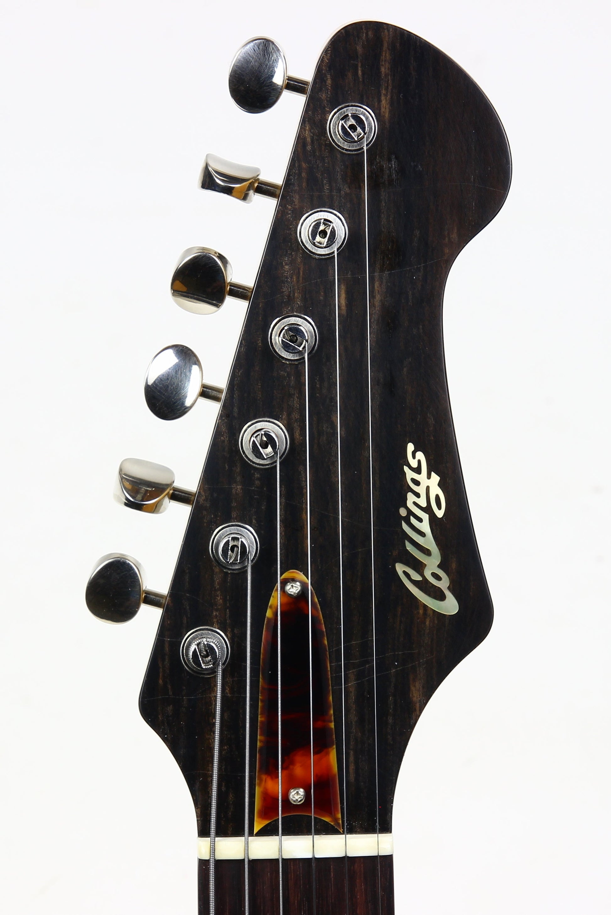 2025 Collings 71 Tele Black Aged Tortoise Guard NAMM GUITAR Electric Guitar | RON ELLIS PICKUPS, Hand-Poured Tortoise Guard