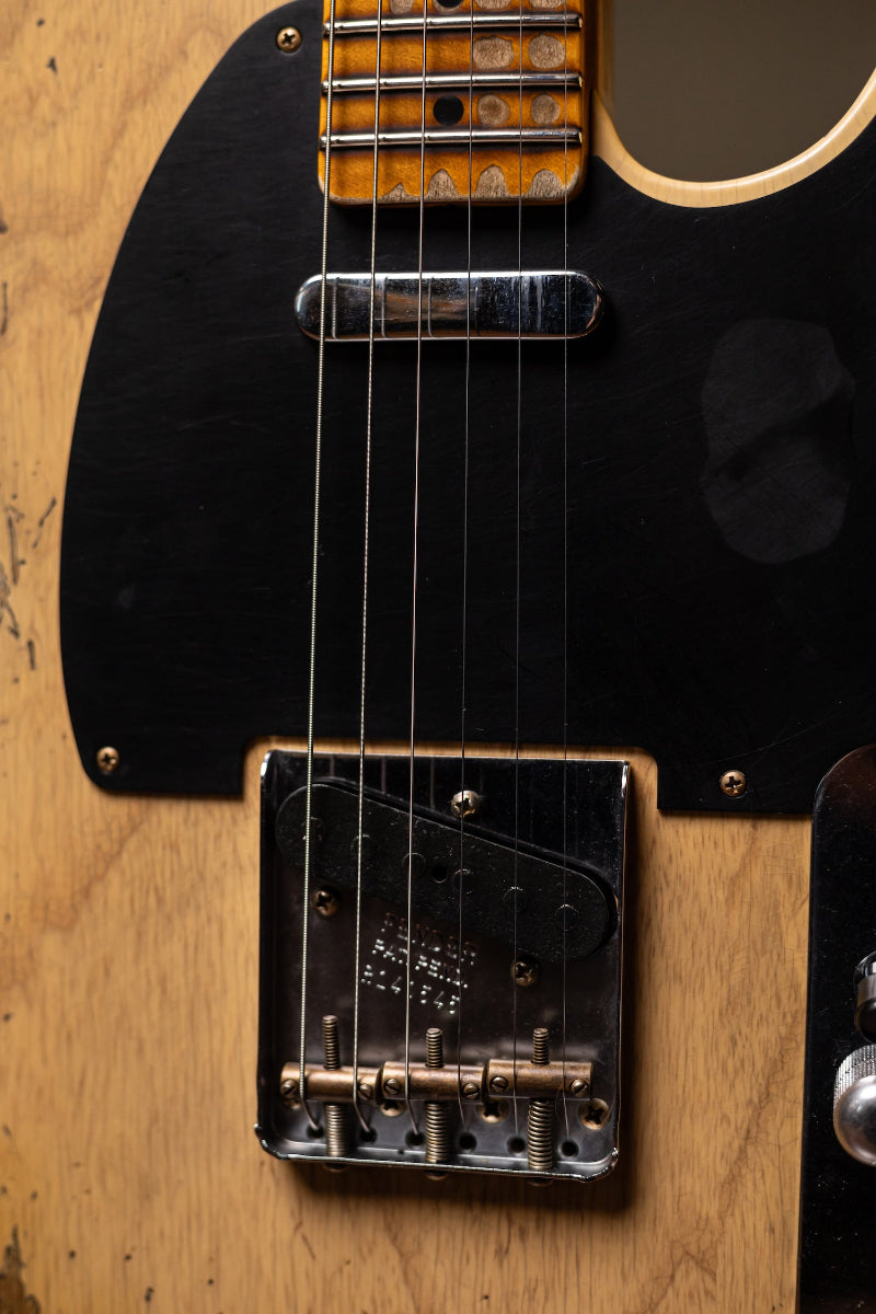 Fender Custom Shop '54 Blackguard Telecaster Super Heavy Relic Electric Guitar - Aged Nocaster Blonde
