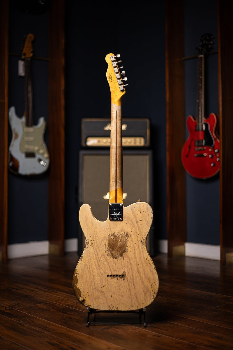 Fender Custom Shop '54 Blackguard Telecaster Super Heavy Relic Electric Guitar - Aged Nocaster Blonde