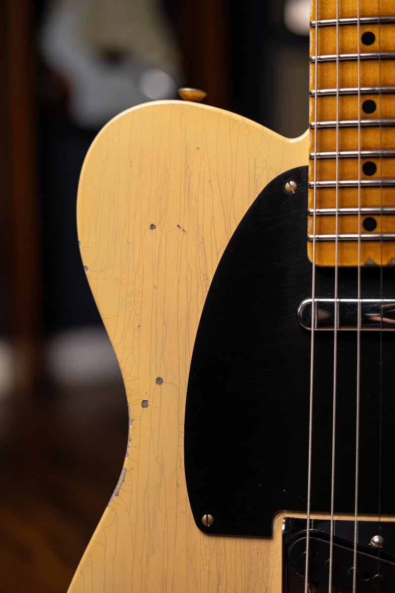 Fender Custom Shop '52 Telecaster Relic Electric Guitar - Aged Nocaster Blonde