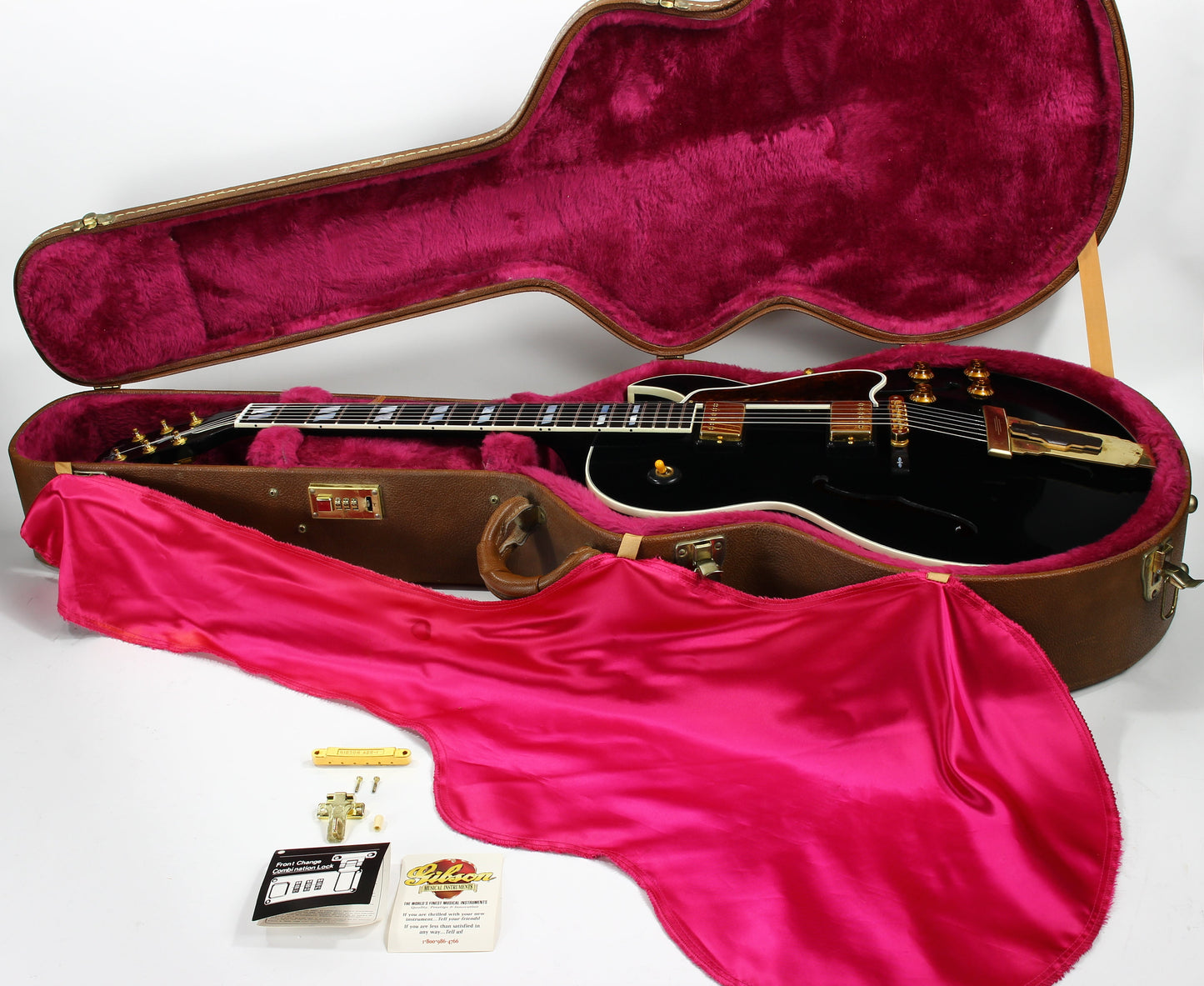 1998 Gibson Custom Shop Historic L-4 CES EBONY BLACK - Solid Spruce Carved Top, ES-175 L4 CES L5