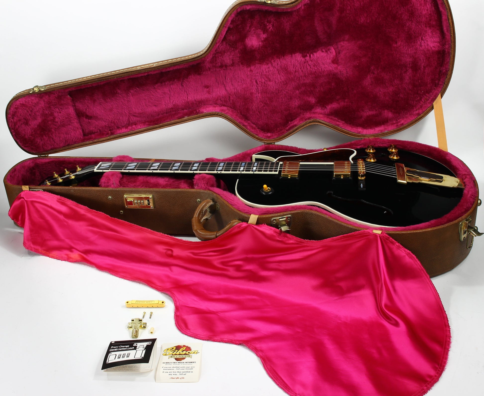 1998 Gibson Custom Shop Historic L-4 CES EBONY BLACK - Solid Spruce Carved Top, ES-175 L4 CES L5