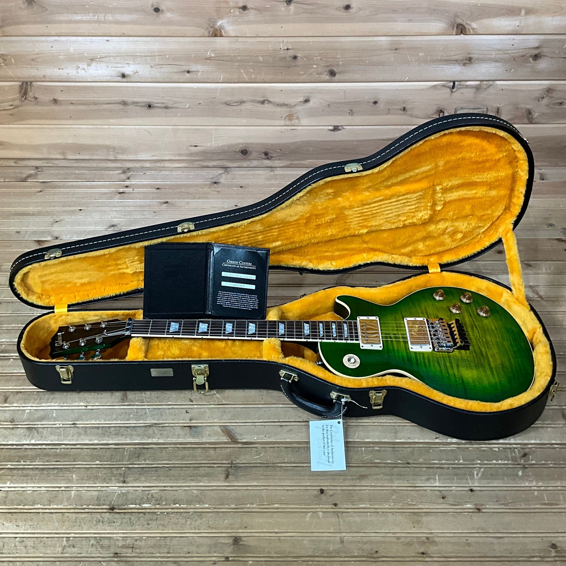 Gibson Custom Les Paul Axcess Figured Top Electric Guitar - Iguana Burst