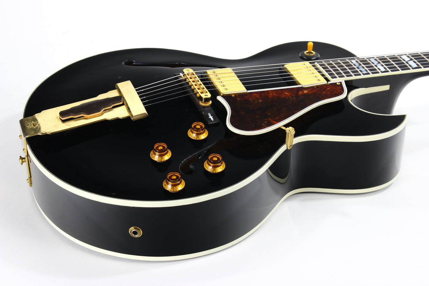 1998 Gibson Custom Shop Historic L-4 CES EBONY BLACK - Solid Spruce Carved Top, ES-175 L4 CES L5