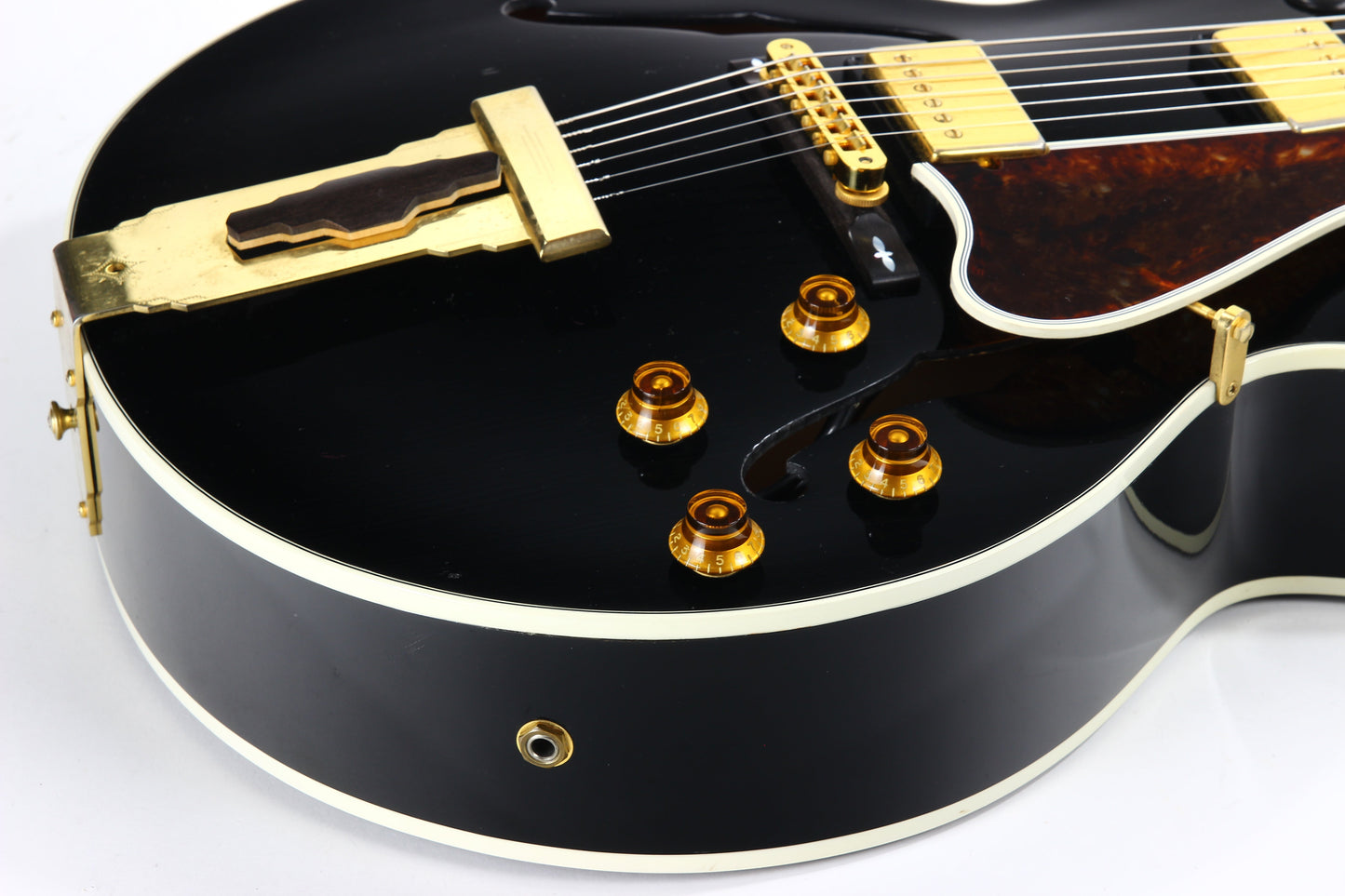 1998 Gibson Custom Shop Historic L-4 CES EBONY BLACK - Solid Spruce Carved Top, ES-175 L4 CES L5