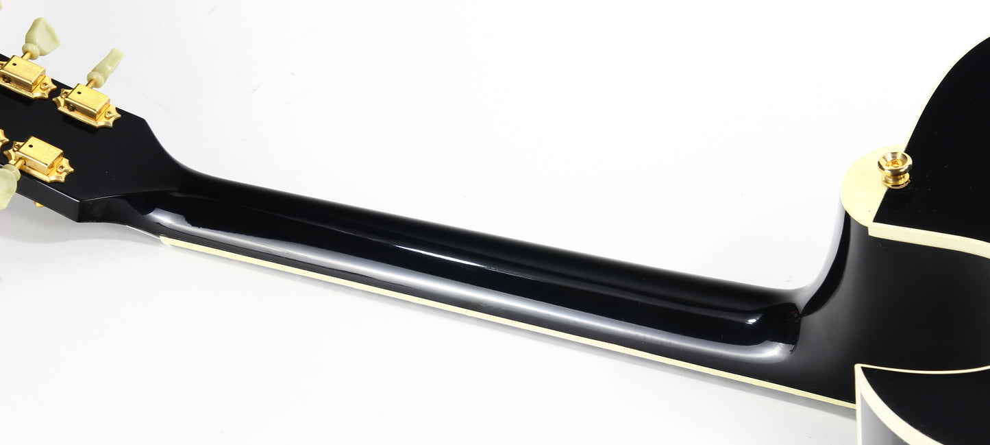 1998 Gibson Custom Shop Historic L-4 CES EBONY BLACK - Solid Spruce Carved Top, ES-175 L4 CES L5