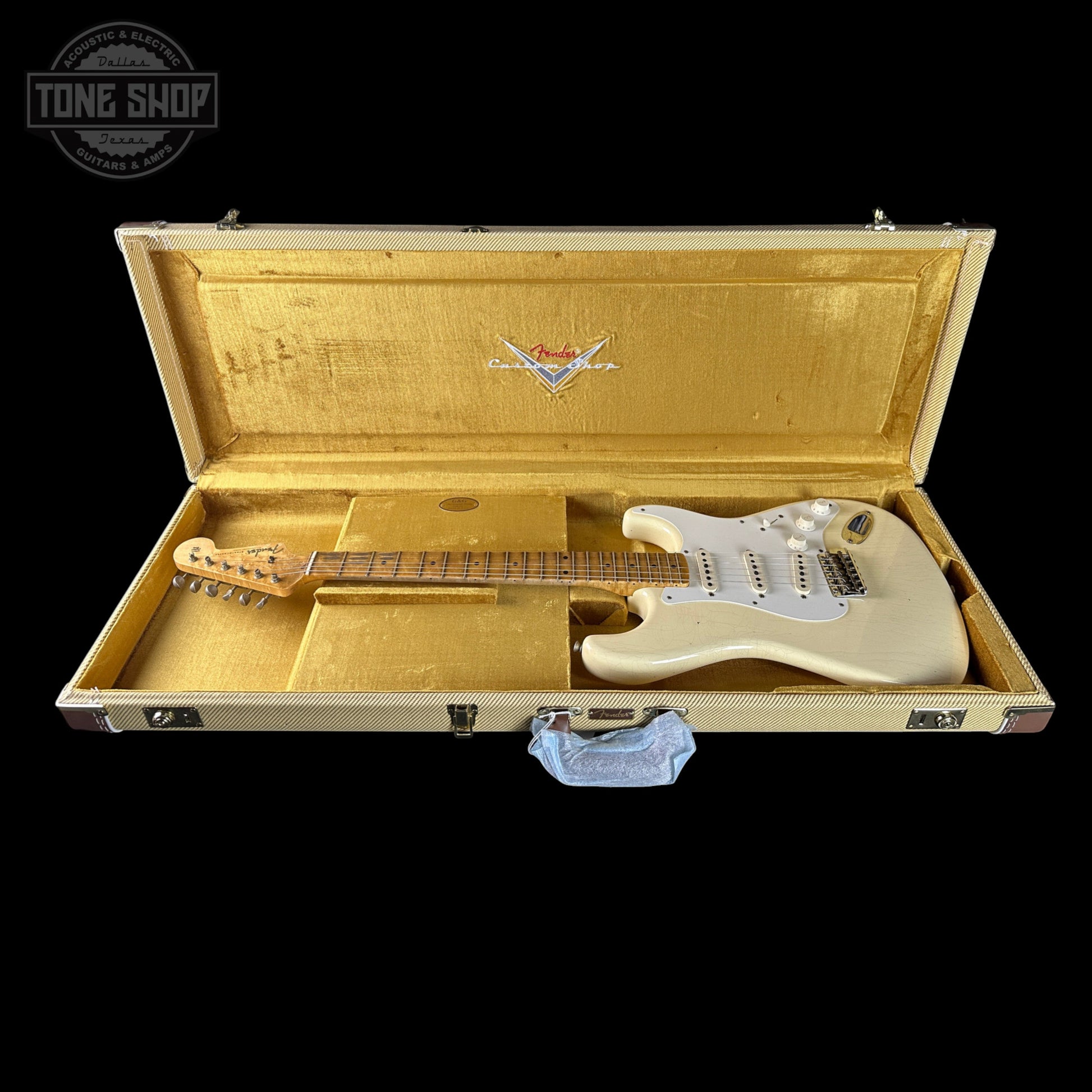 Fender Custom Shop TSG Exclusive ’57 Stratocaster Chambered Vintage White Journeyman Relic w/case CZ589301