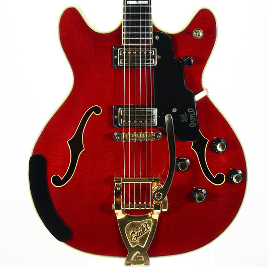 1967 Guild Starfire VI Cherry Red w Original Hard Case and Tags | Vintage 1960s Electric Guitar