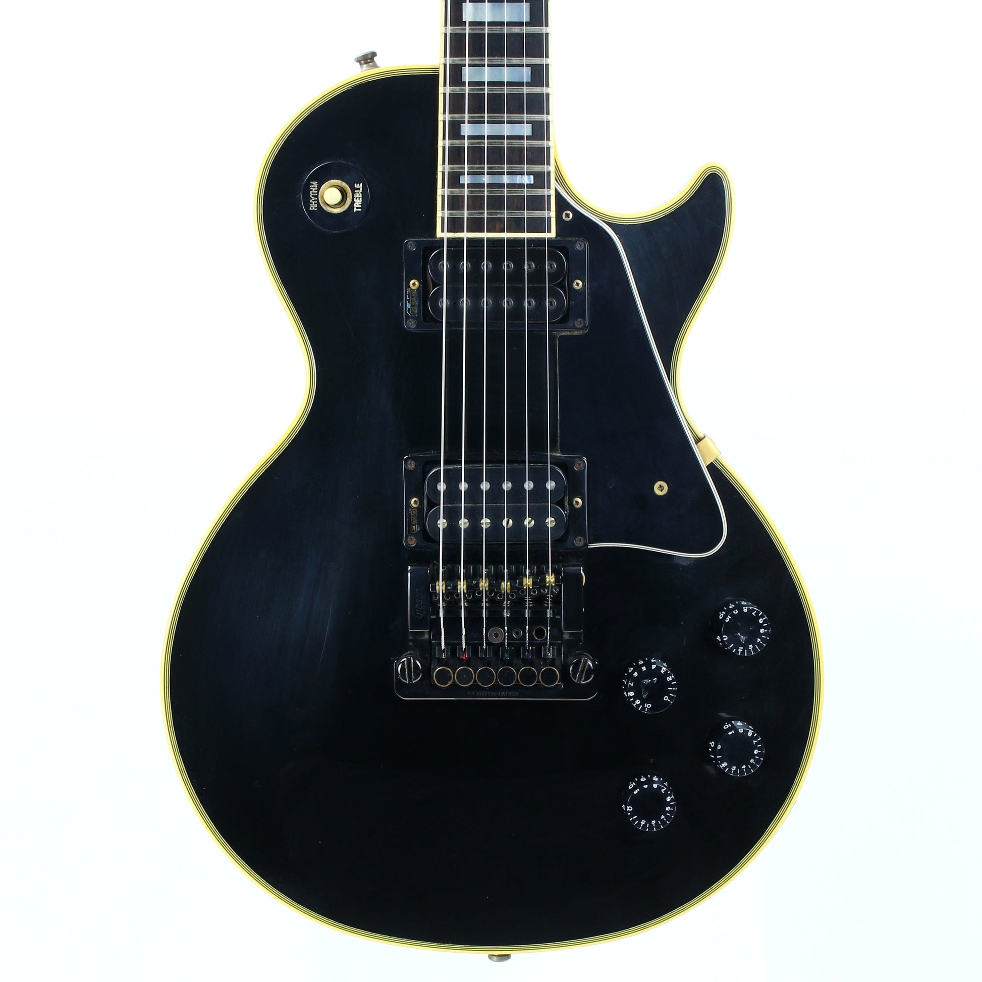 1985 Gibson Custom Shop Edition Les Paul Custom - Rare Japan-Only Model w Kahler, Black