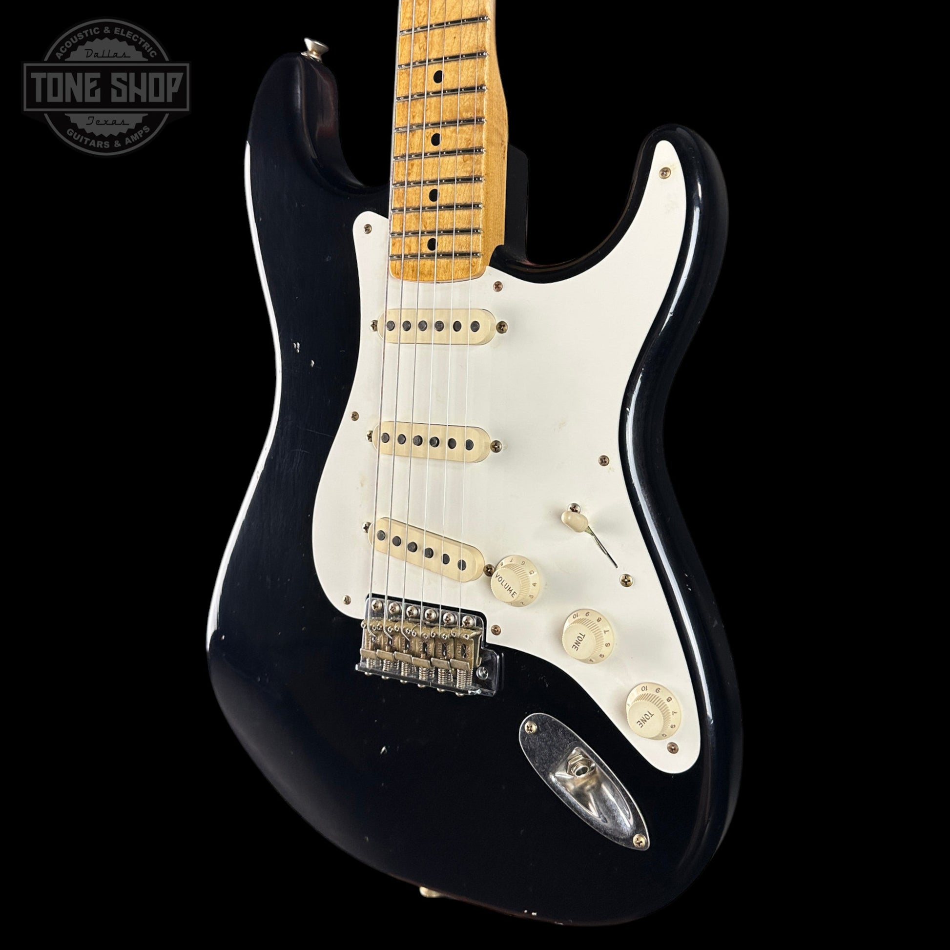 Fender Custom Shop TSG Exclusive ’57 Stratocaster Chambered Black Journeyman Relic w/case CZ589285