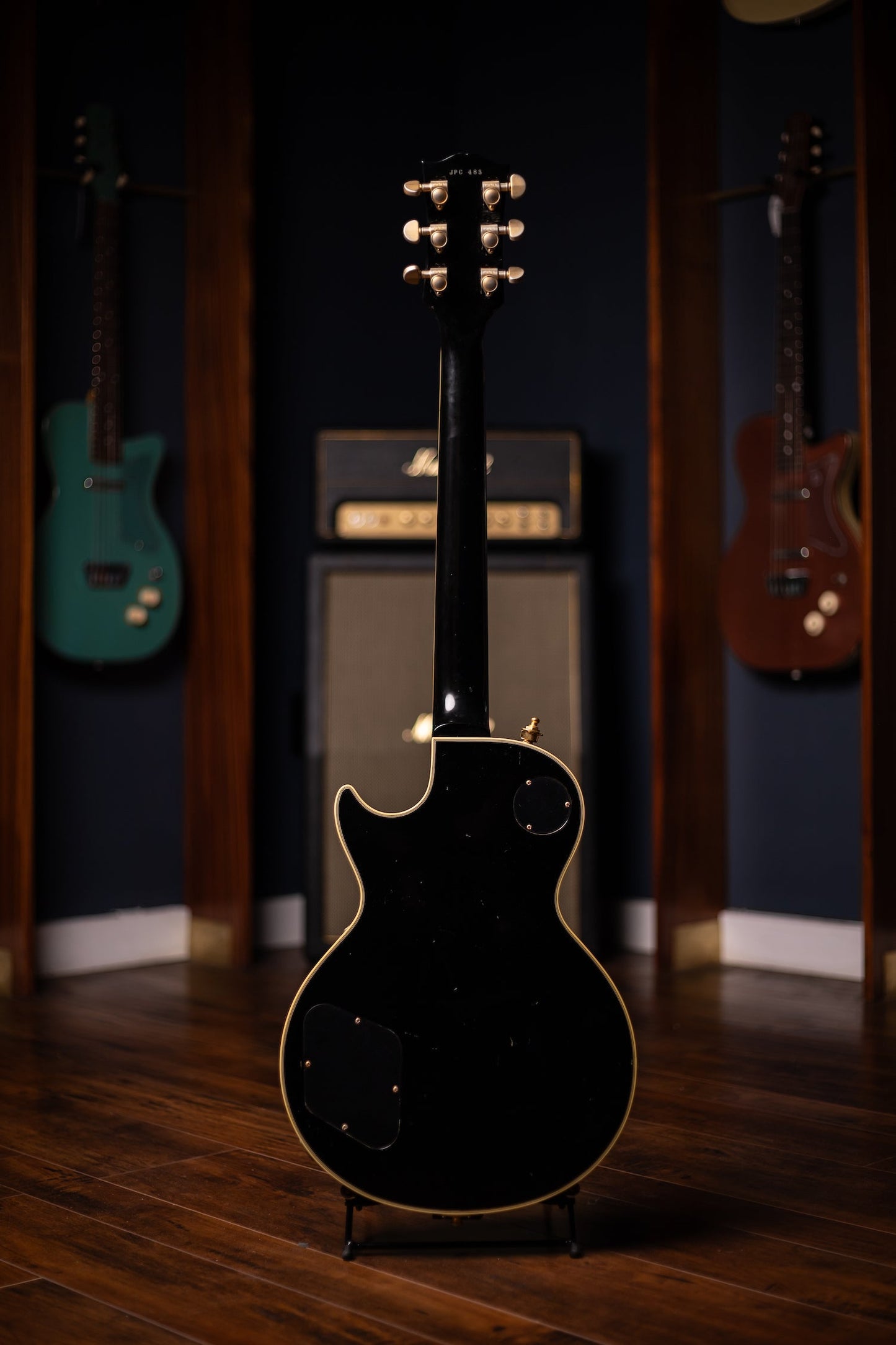 2008 Gibson Custom Shop Jimmy Page Les Paul Custom W/ Bigsby Electric Guitar - Ebony