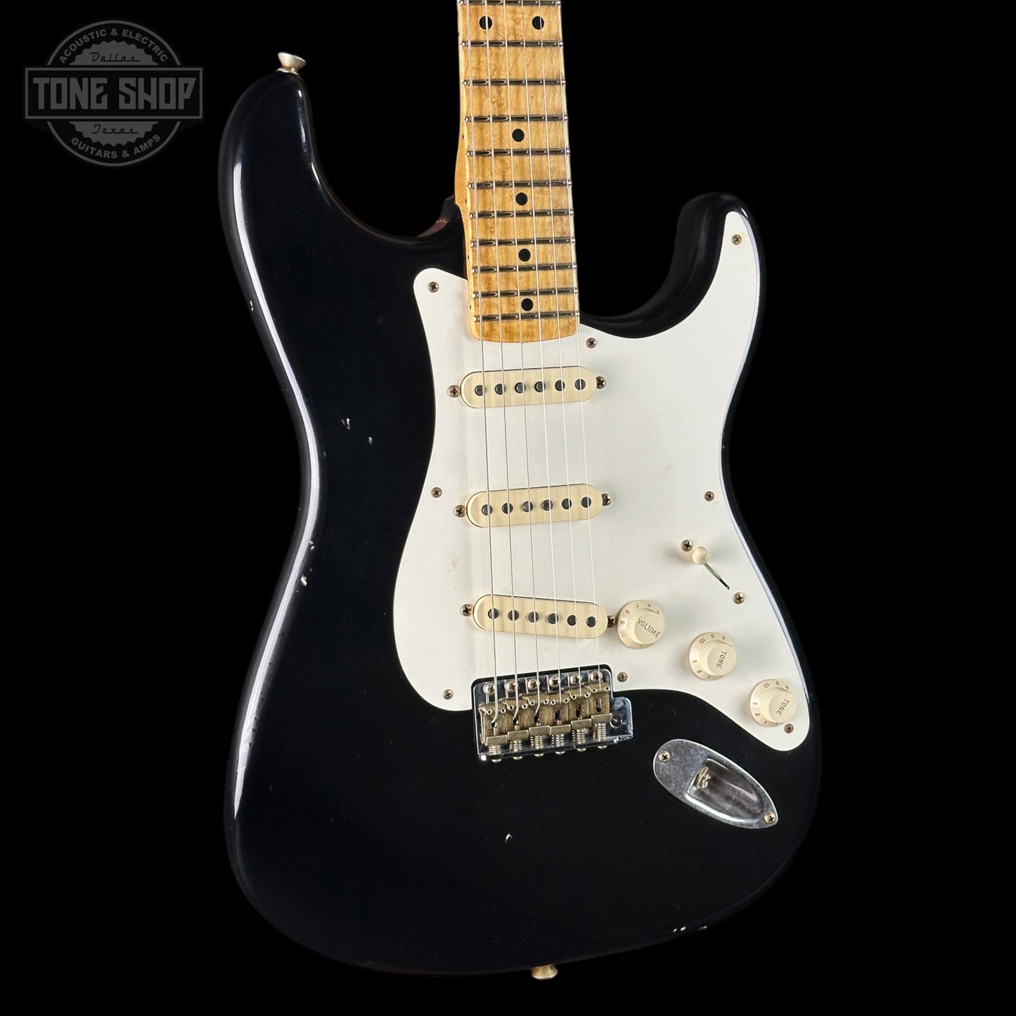 Fender Custom Shop TSG Exclusive ’57 Stratocaster Chambered Black Journeyman Relic w/case CZ589285