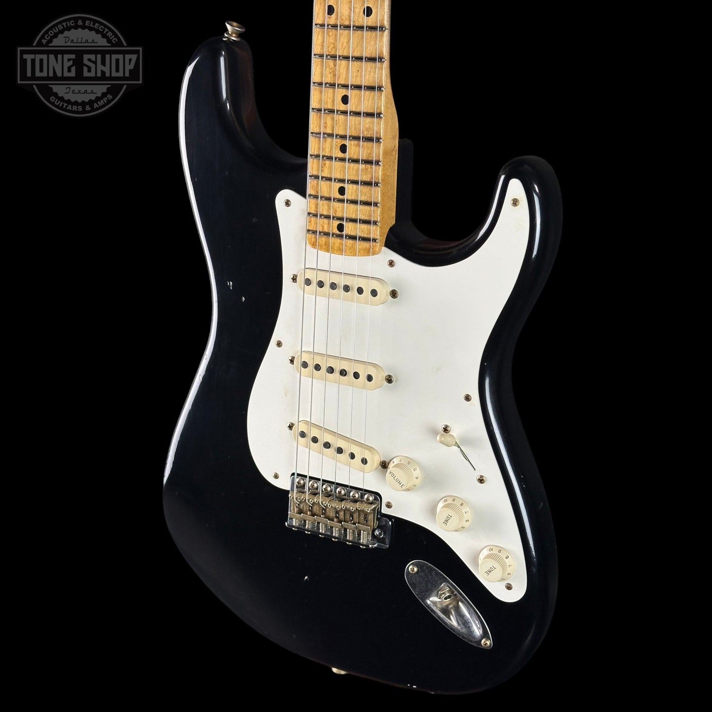 Fender Custom Shop TSG Exclusive ’57 Stratocaster Chambered Black Journeyman Relic w/case CZ589285