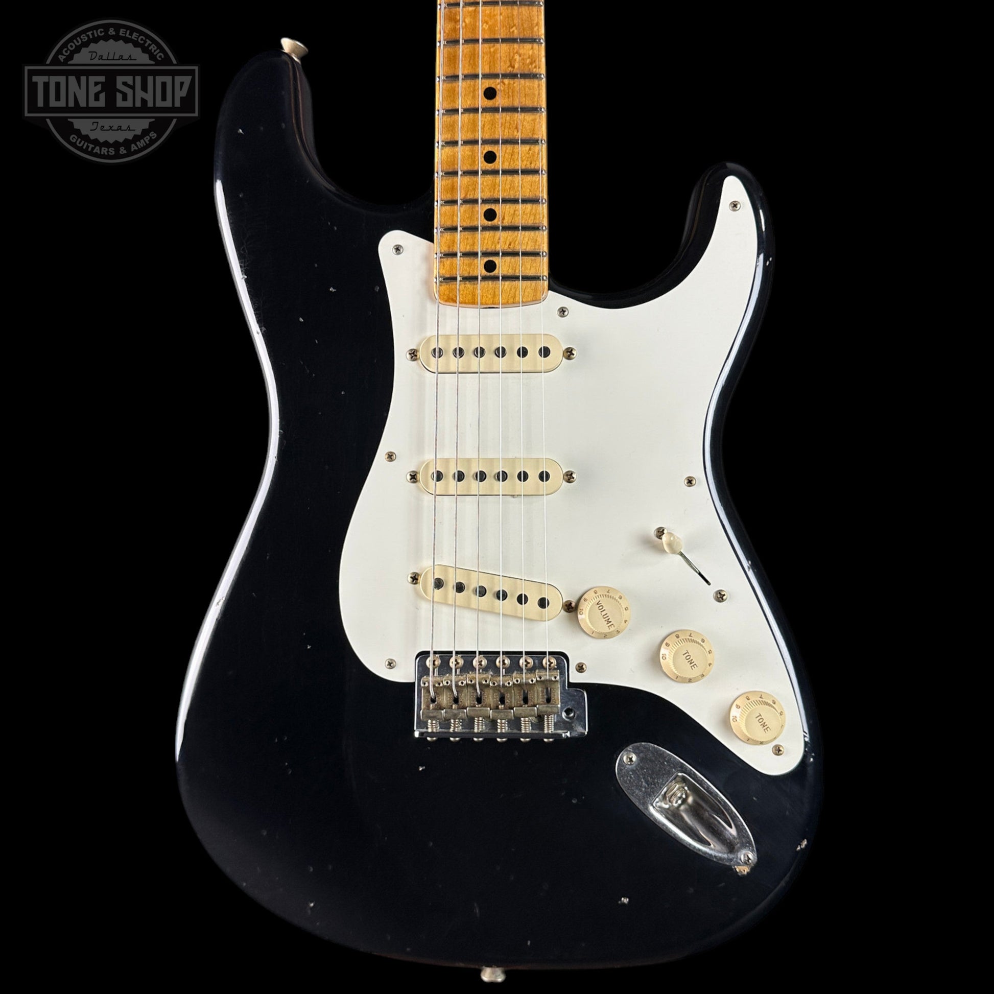 Fender Custom Shop TSG Exclusive ’57 Stratocaster Chambered Black Journeyman Relic w/case CZ589026