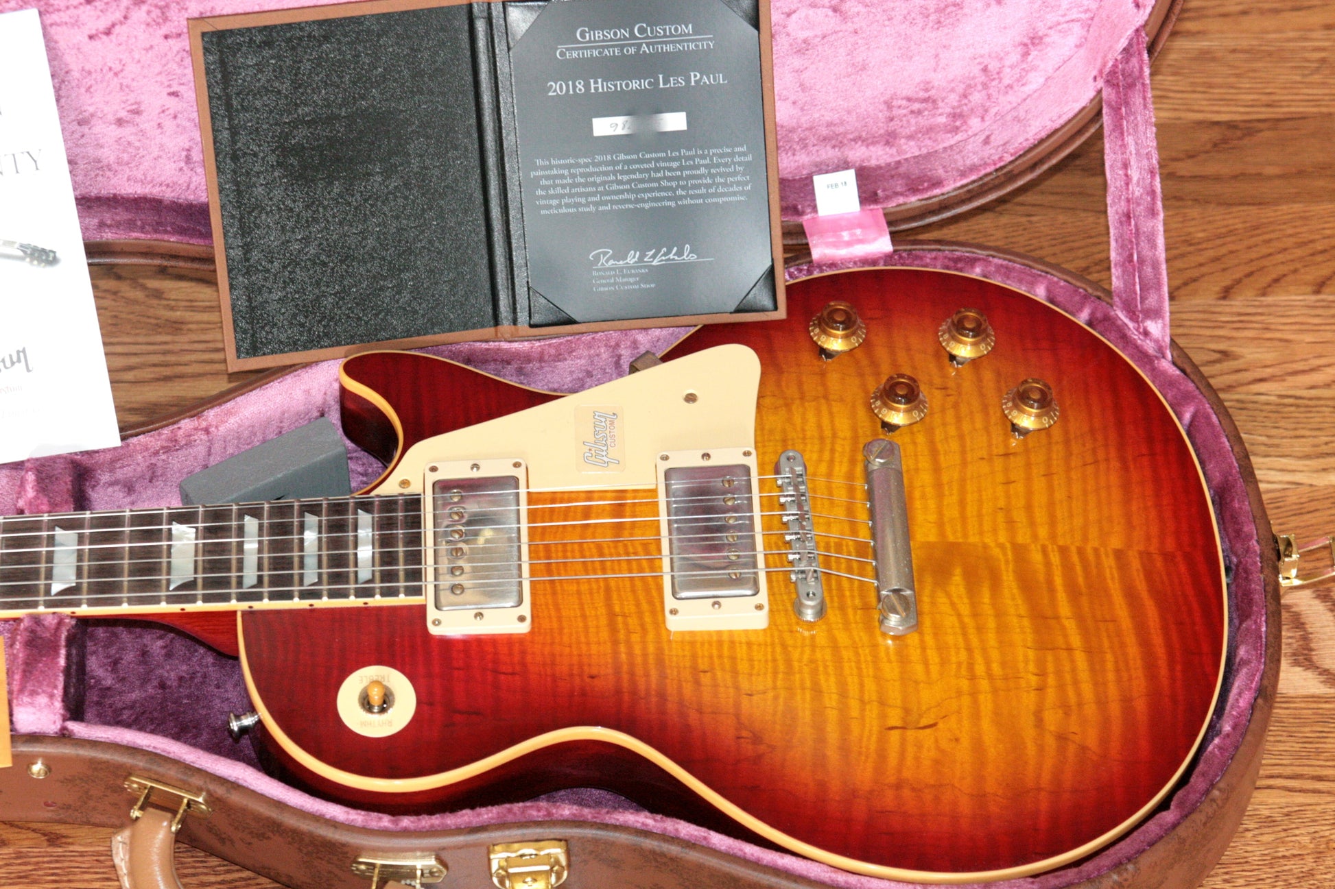 2018 Gibson 1959 Les Paul Historic Reissue! R9 59 LP Cherry Sunburst Custom Shop TH Spec