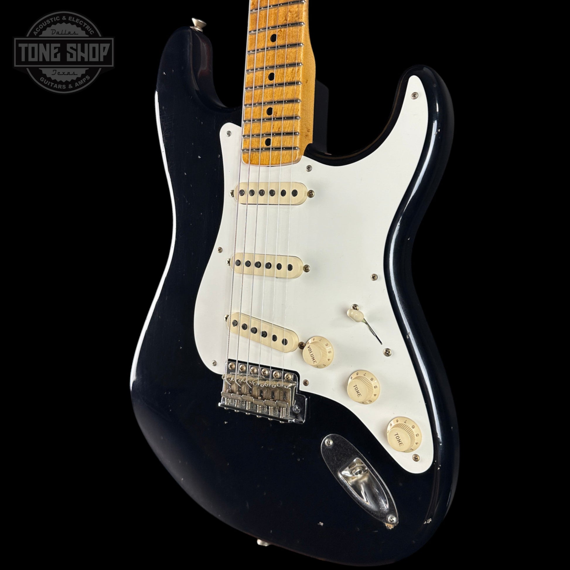 Fender Custom Shop TSG Exclusive ’57 Stratocaster Chambered Black Journeyman Relic w/case CZ589026