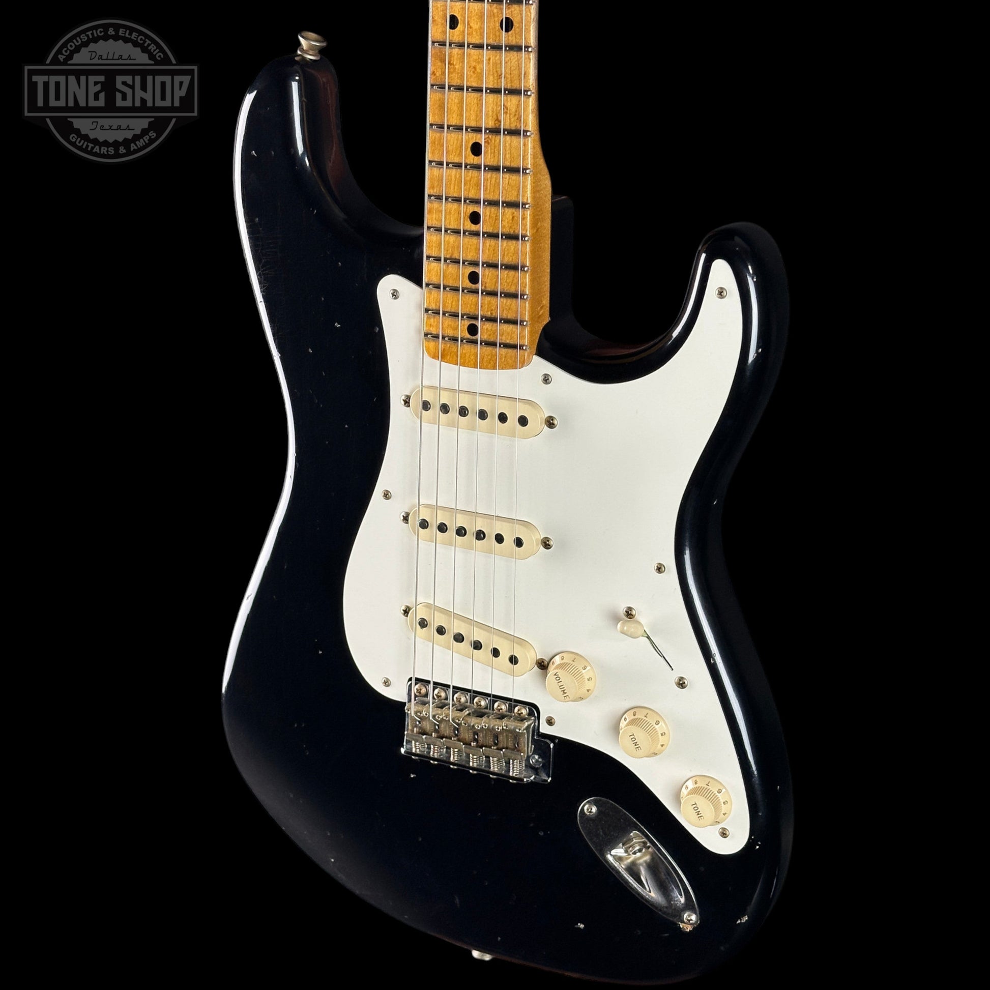 Fender Custom Shop TSG Exclusive ’57 Stratocaster Chambered Black Journeyman Relic w/case CZ589026