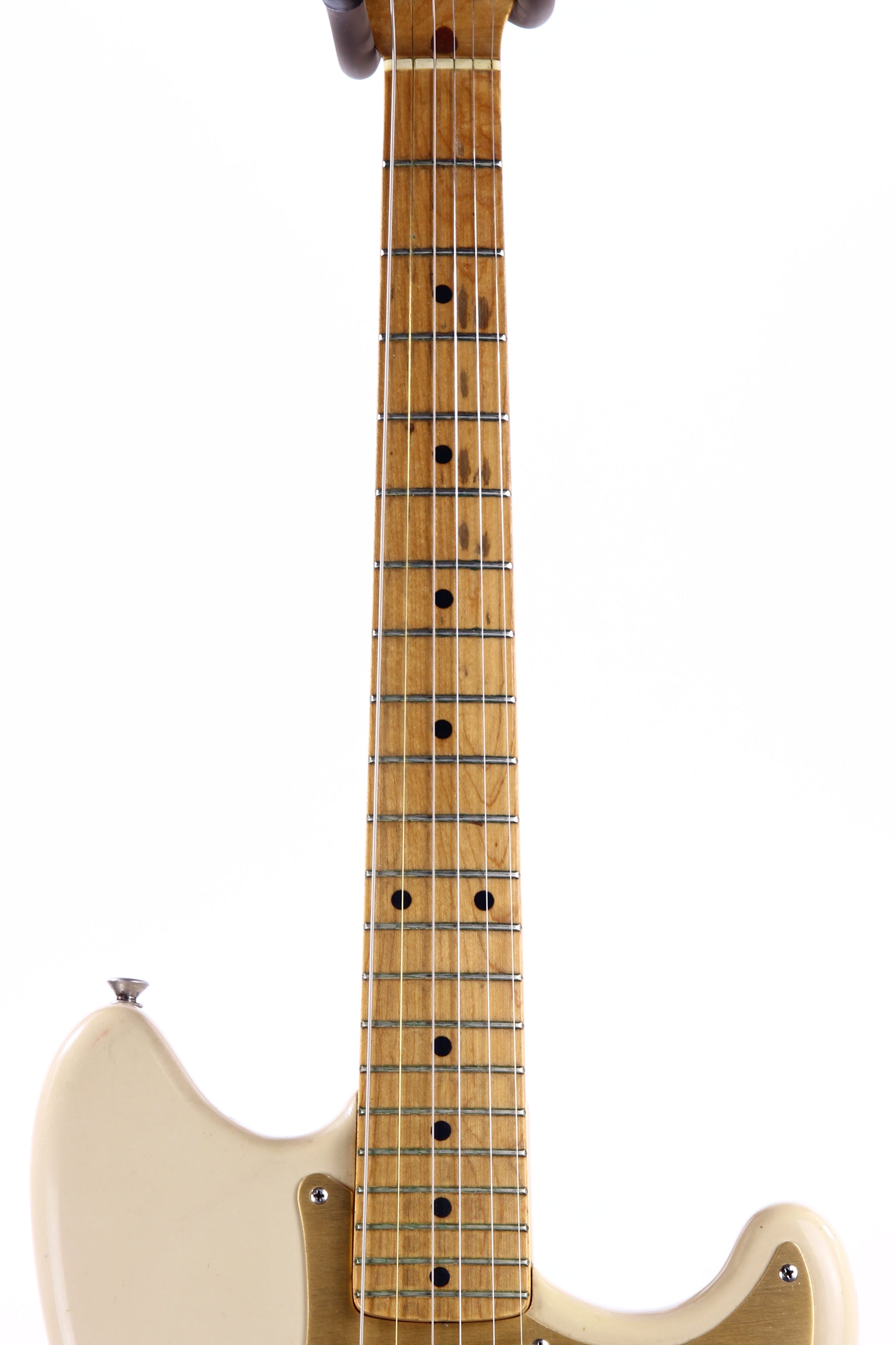 CLEAN 1959 Fender Musicmaster Desert Sand Tan, Gold Anodized Guard - ALL-ORIGINAL, Pre-CBS Vintage, duo sonic