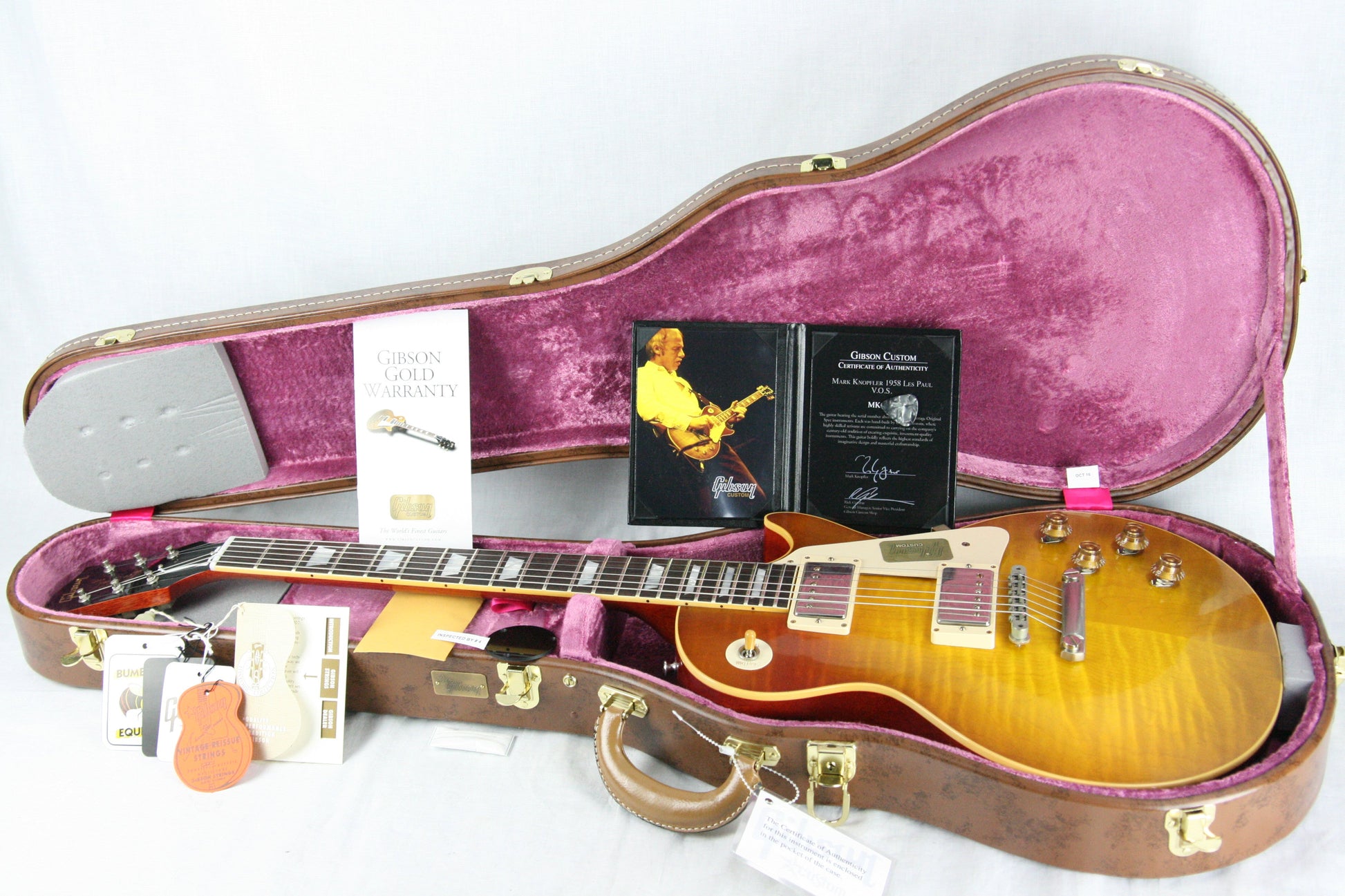 1958 Gibson Mark Knopfler VOS Les Paul Custom Shop Historic 58 R8 Lightweight!