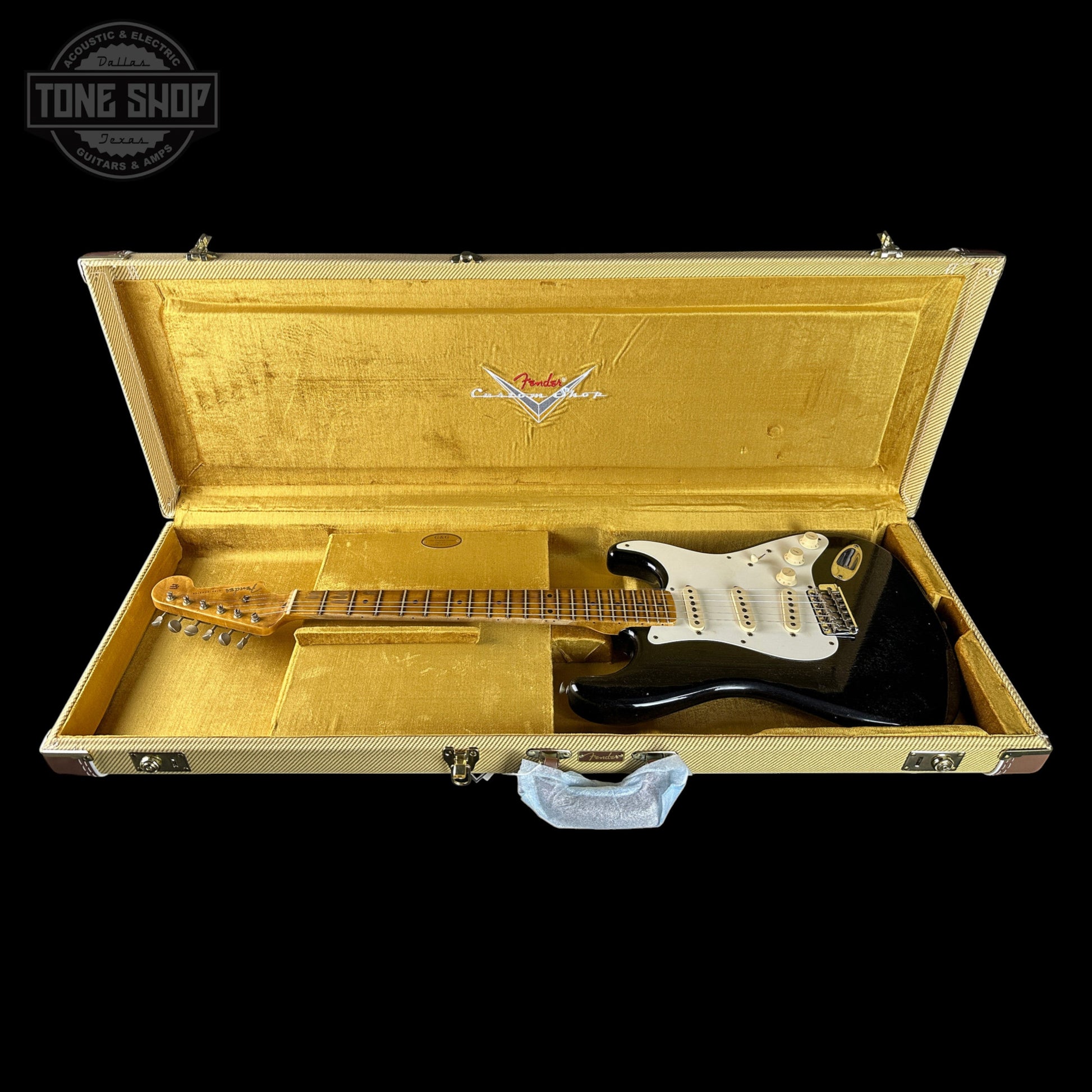 Fender Custom Shop TSG Exclusive ’57 Stratocaster Chambered Black Journeyman Relic w/case CZ589306