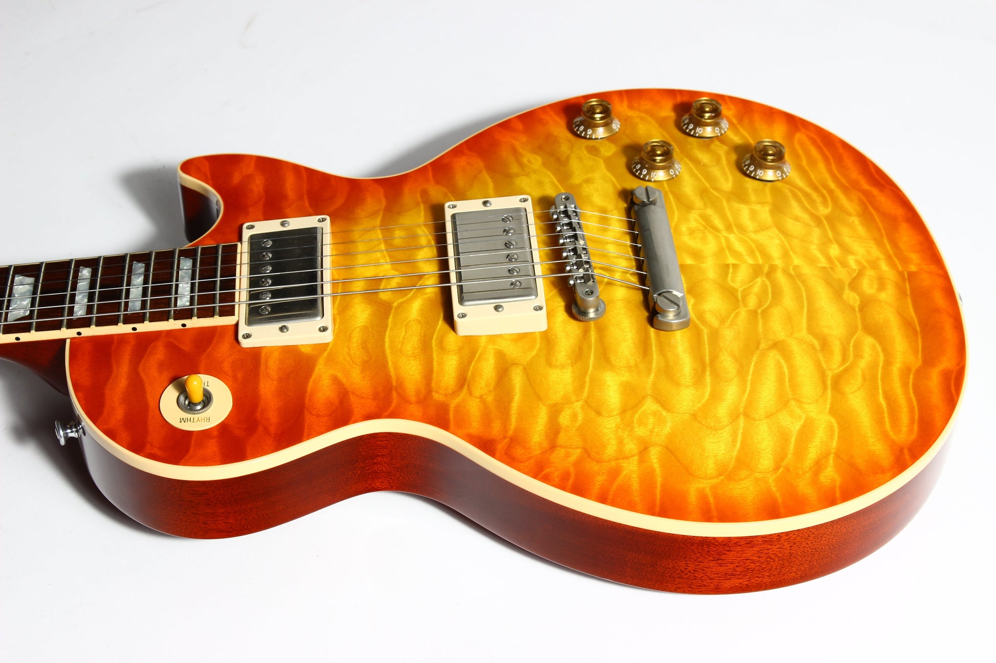 KILLER QUILT TOP! 2005 Gibson Custom Shop Class 5 Les Paul -- Tangerine Burst 1960 R0 60 1959 '59 Vibes