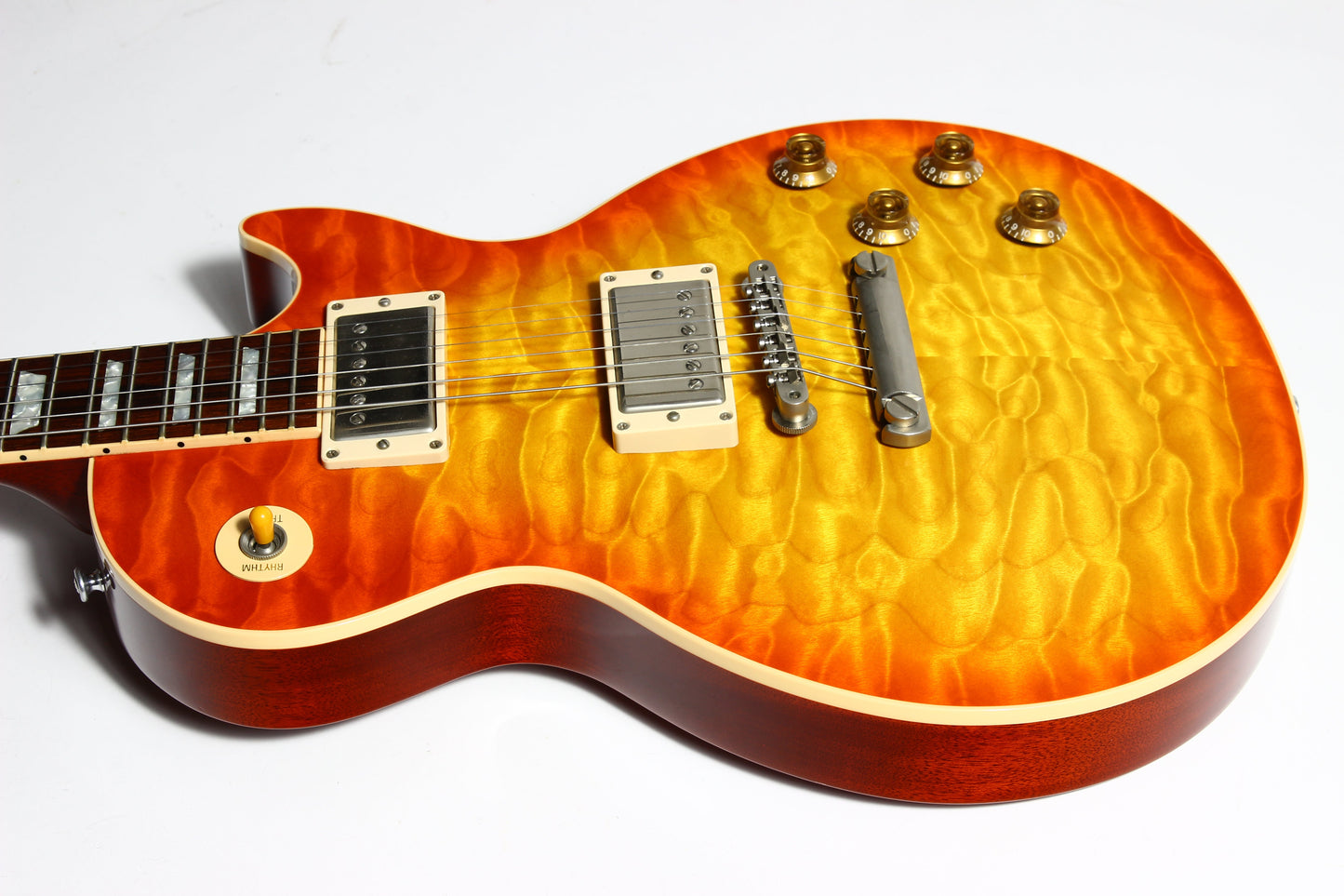 KILLER QUILT TOP! 2005 Gibson Custom Shop Class 5 Les Paul -- Tangerine Burst 1960 R0 60 1959 '59 Vibes