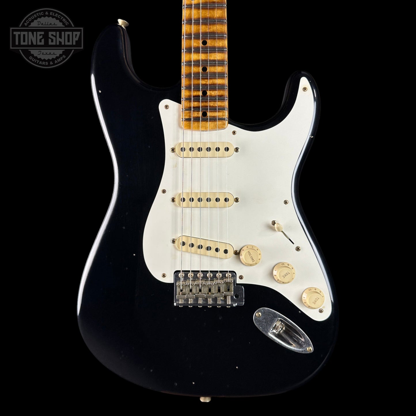 Fender Custom Shop TSG Exclusive ’57 Stratocaster Chambered Black Journeyman Relic w/case CZ589306