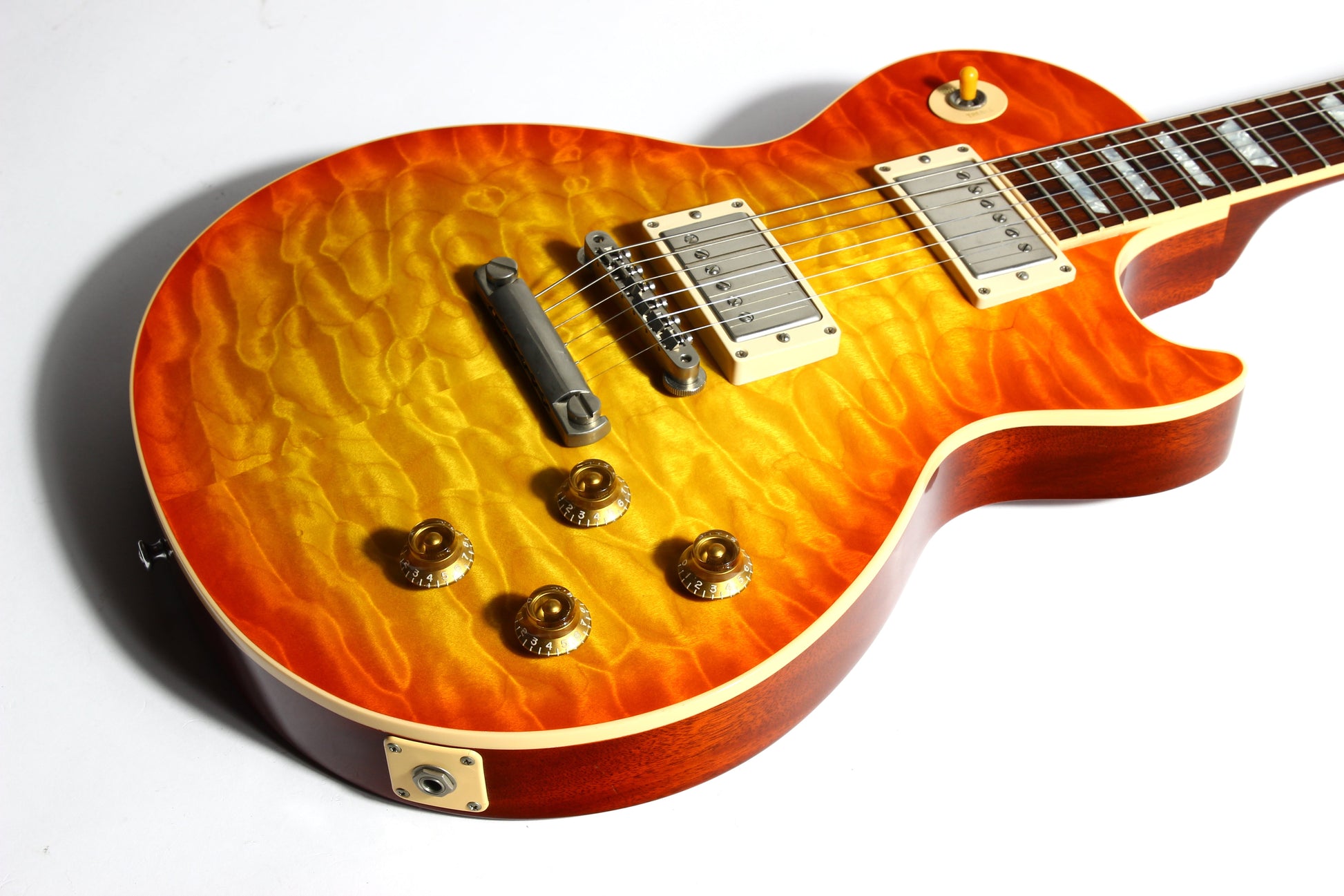 KILLER QUILT TOP! 2005 Gibson Custom Shop Class 5 Les Paul -- Tangerine Burst 1960 R0 60 1959 '59 Vibes